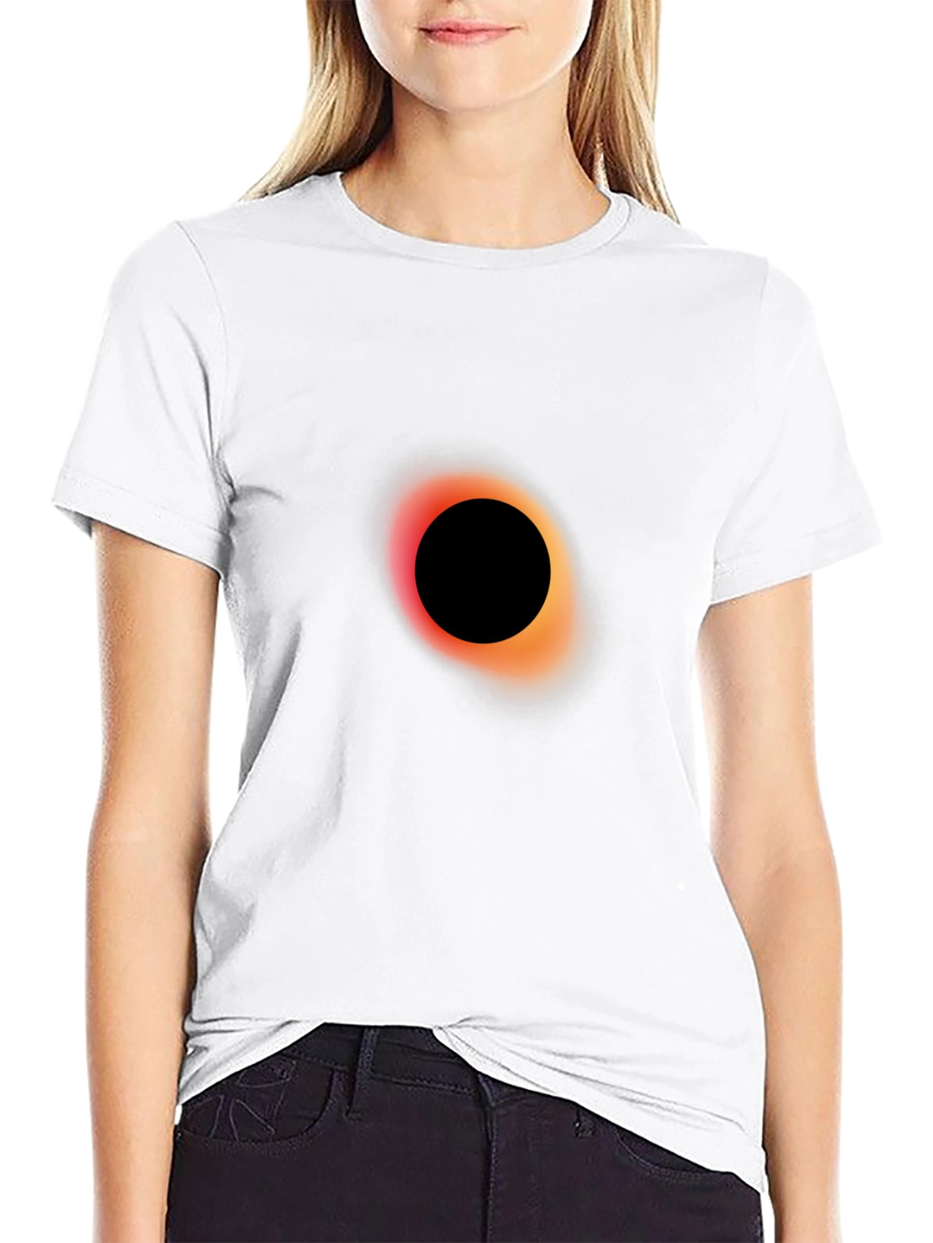Black Black Hole Graphic Tee - Cosmic Style view 9