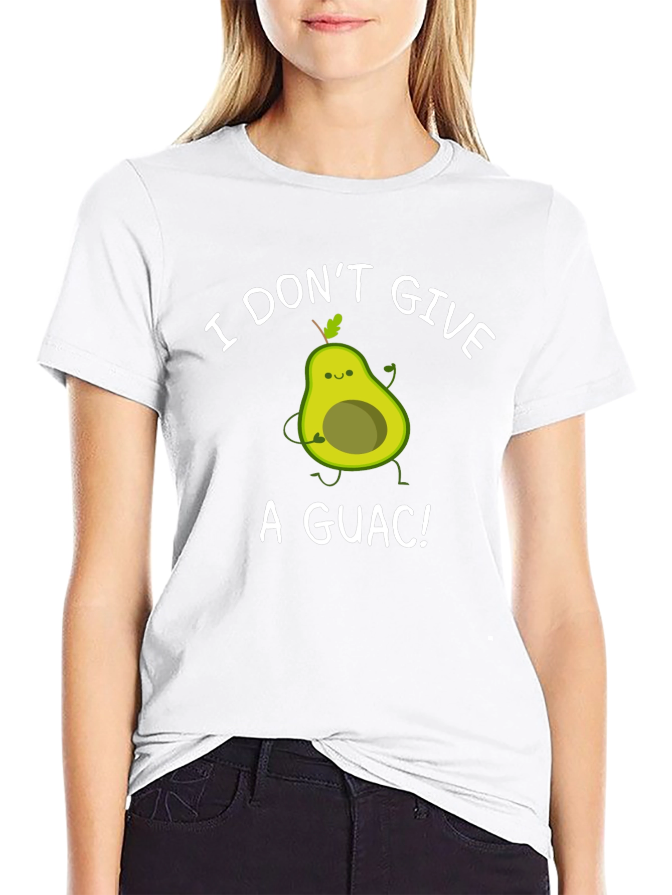 Black Funny Avocado Graphic T-Shirt view 9
