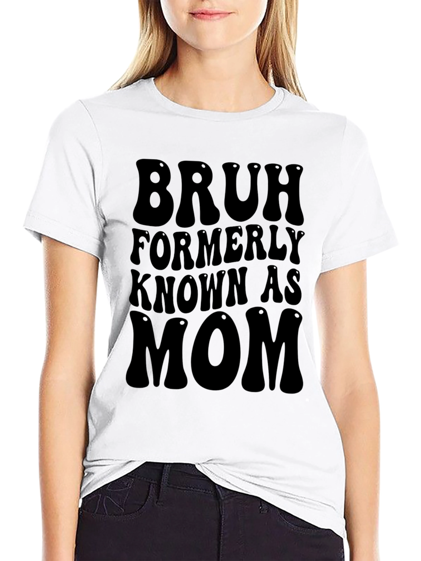 Black Bruh Formerly Known As Mom Graphic Tee view 9