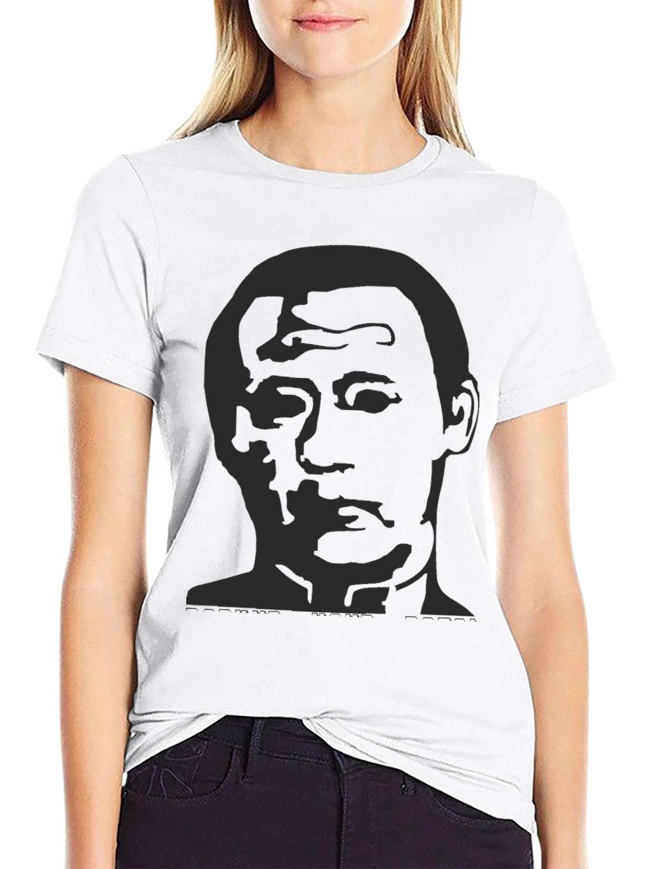 Black Men's Graphic Print T-Shirt - Black view 9