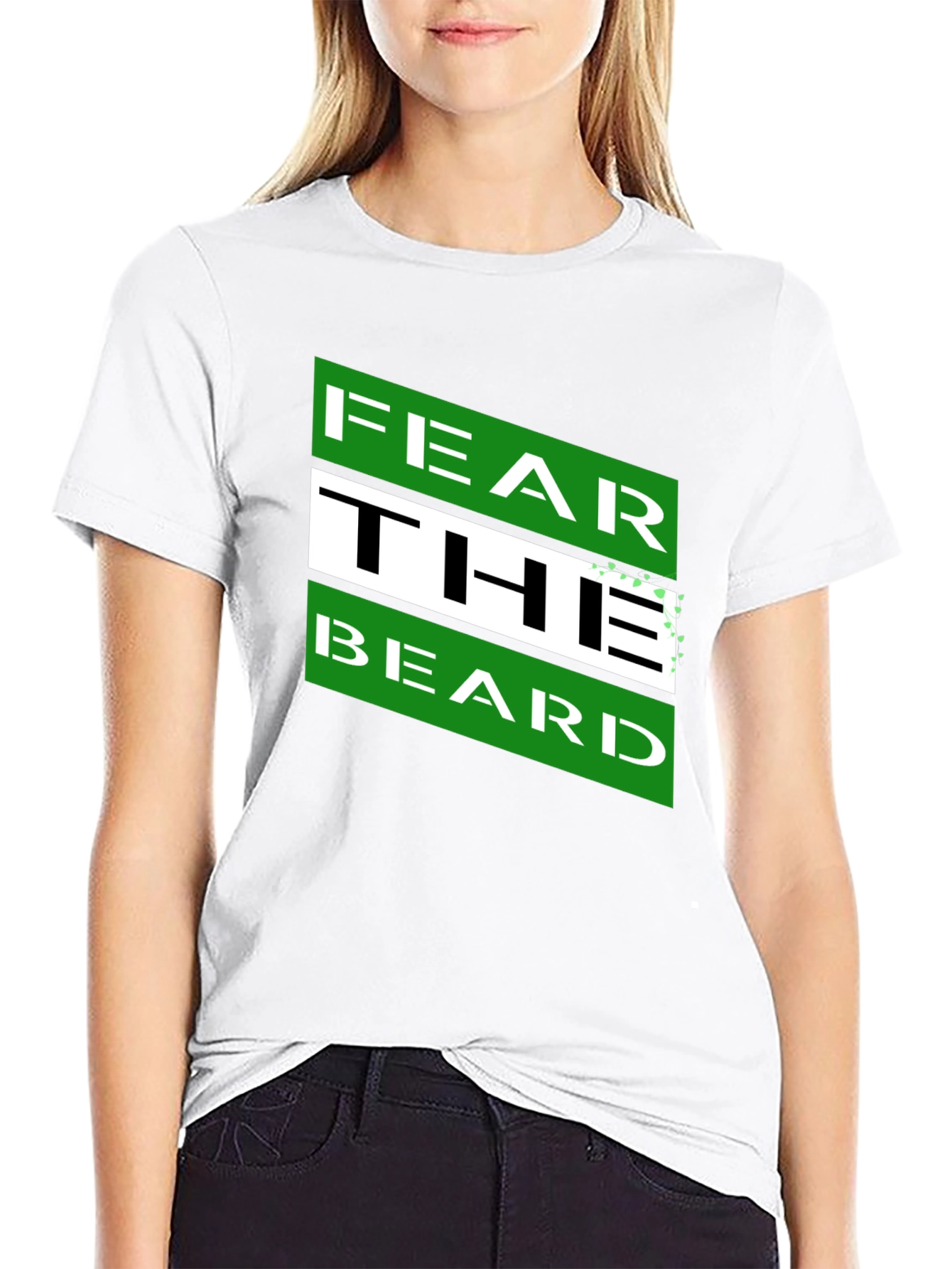 Black Fear The Beard Graphic Tee - Men's Short Sleeve T-Shirt view 9