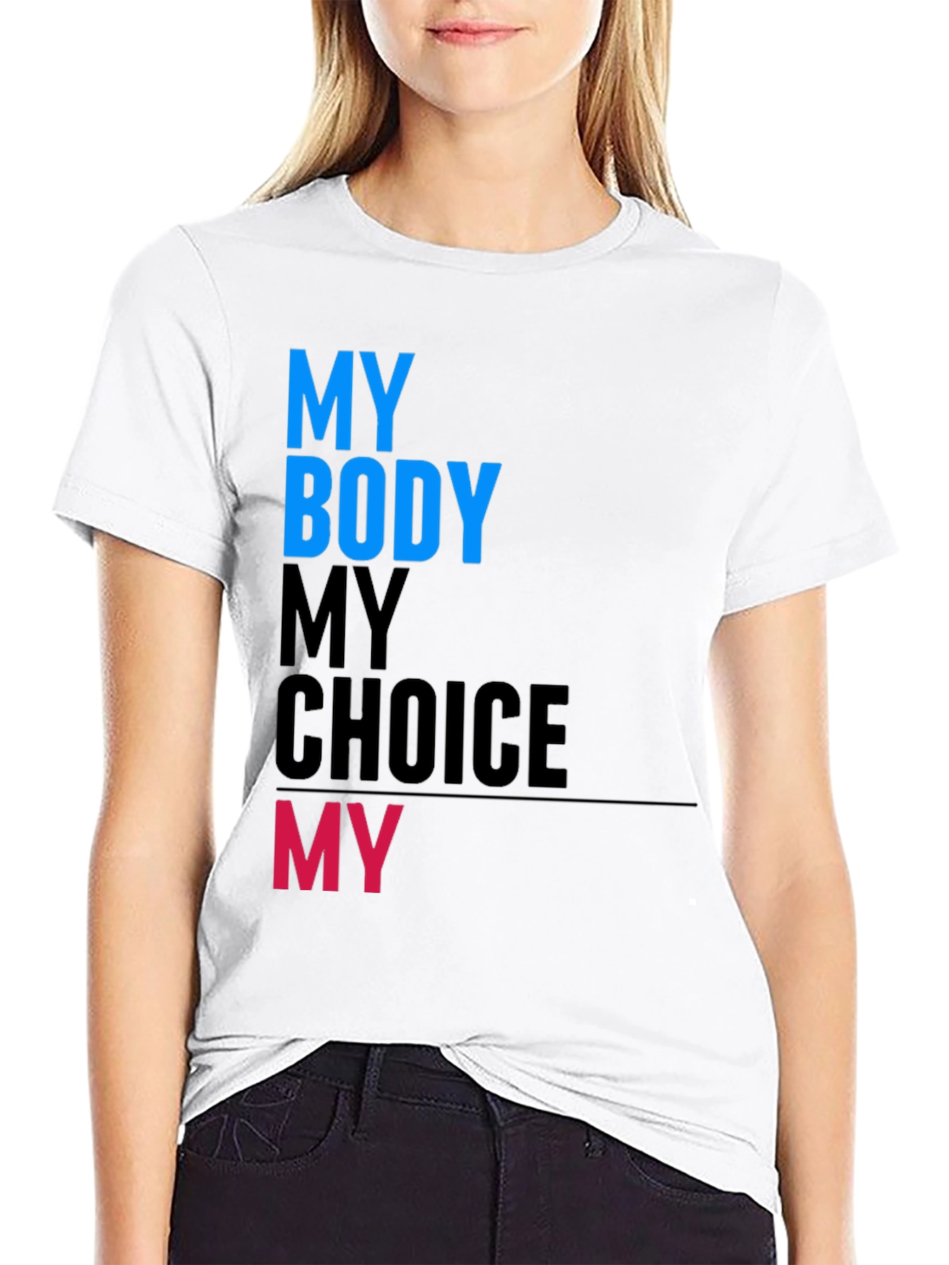 Black My Body My Choice Graphic Tee view 9