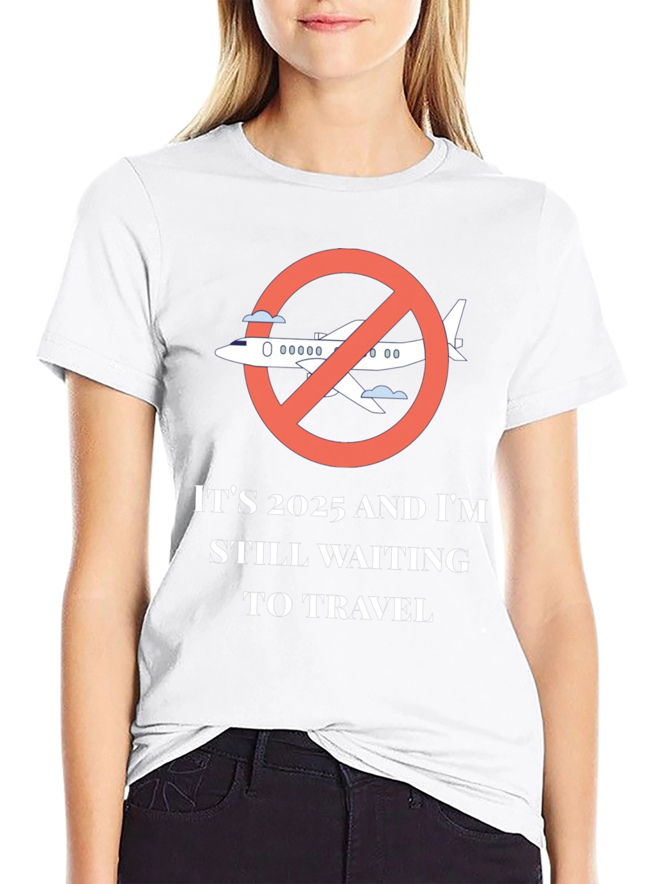 Black Travel Ban T-Shirt - 2025 Waiting to Travel view 9