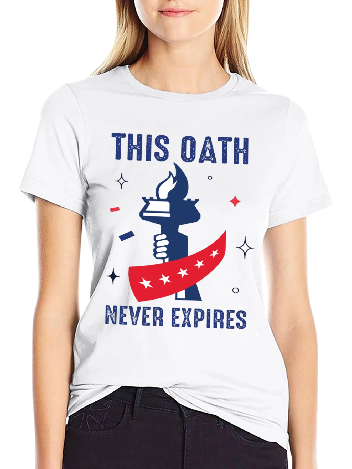 Black This Oath Never Expires Patriotic T-Shirt view 9