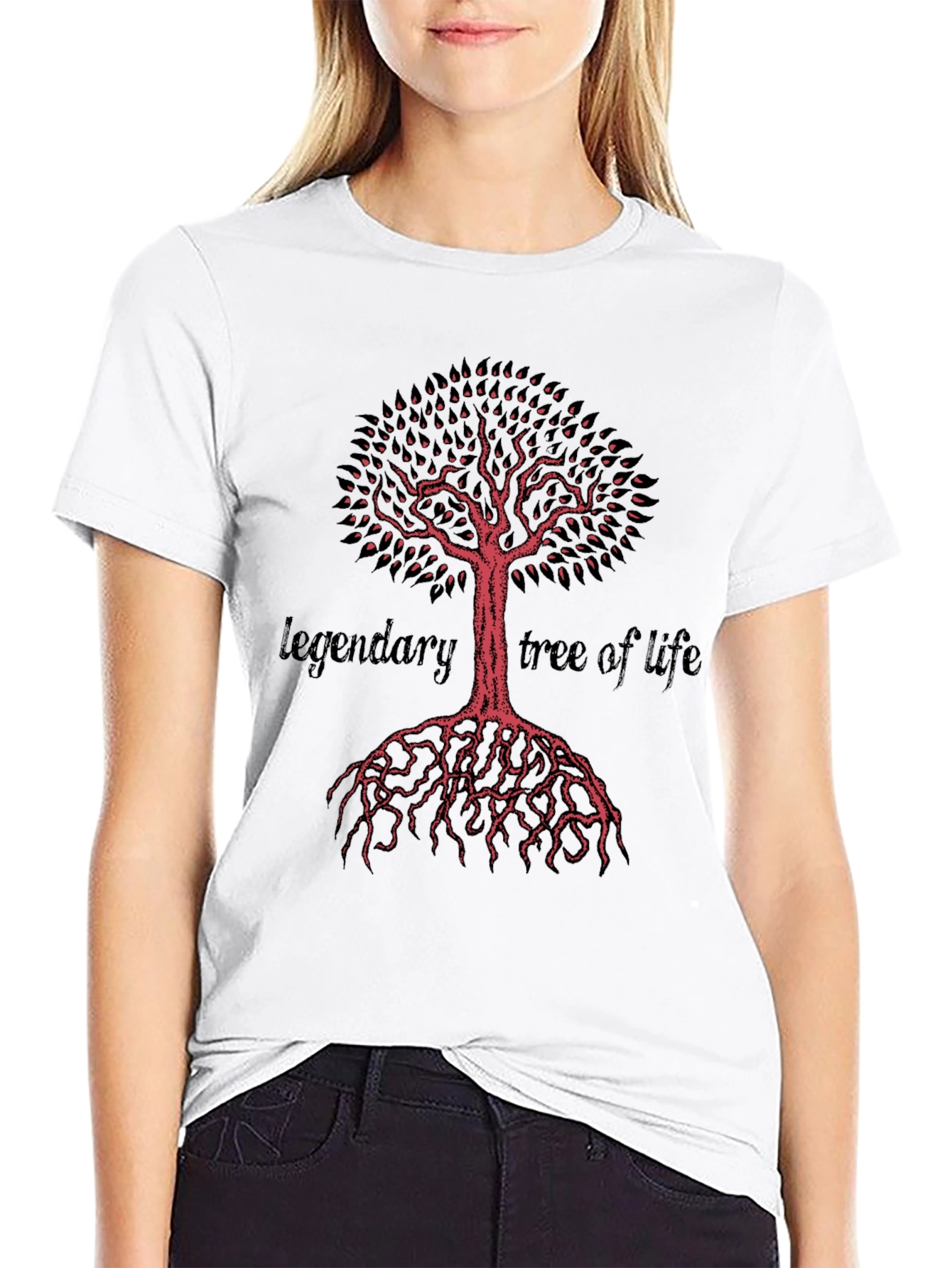 Black Legendary Tree of Life Graphic T-Shirt view 9