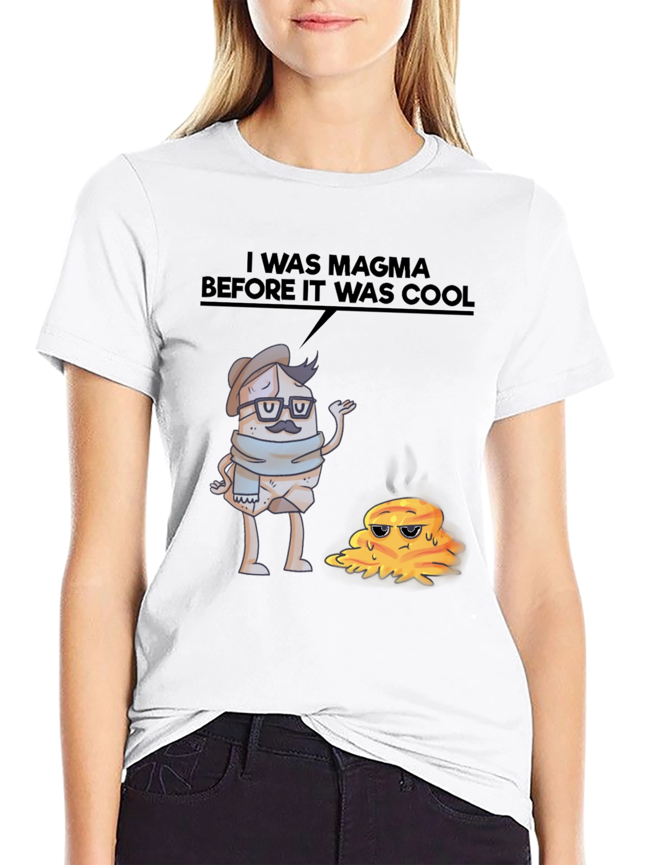 Black I Was Magma Before It Was Cool T-Shirt view 9