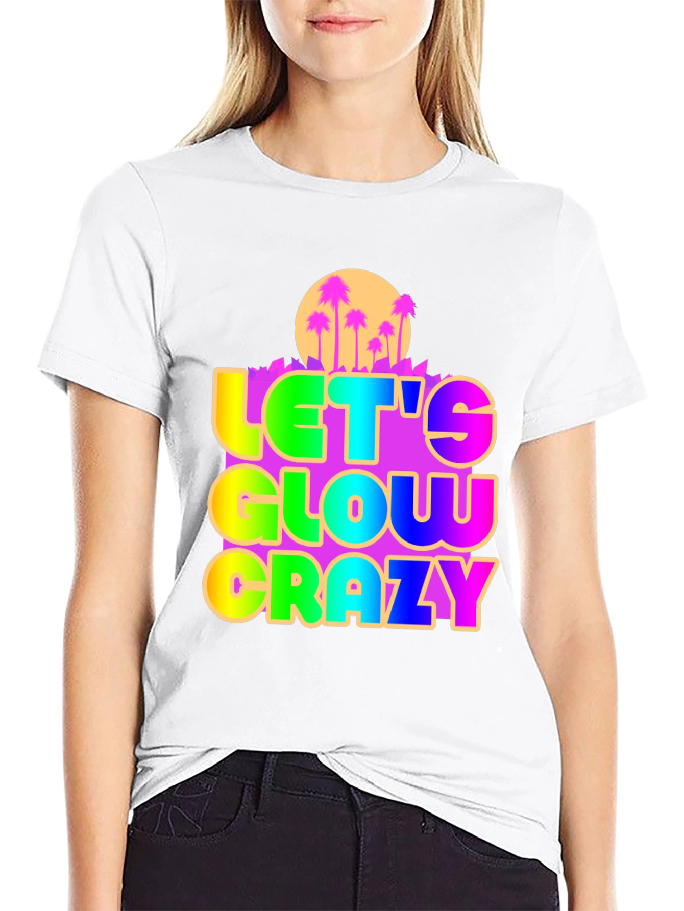 Let's Glow Crazy Graphic Tee - 9