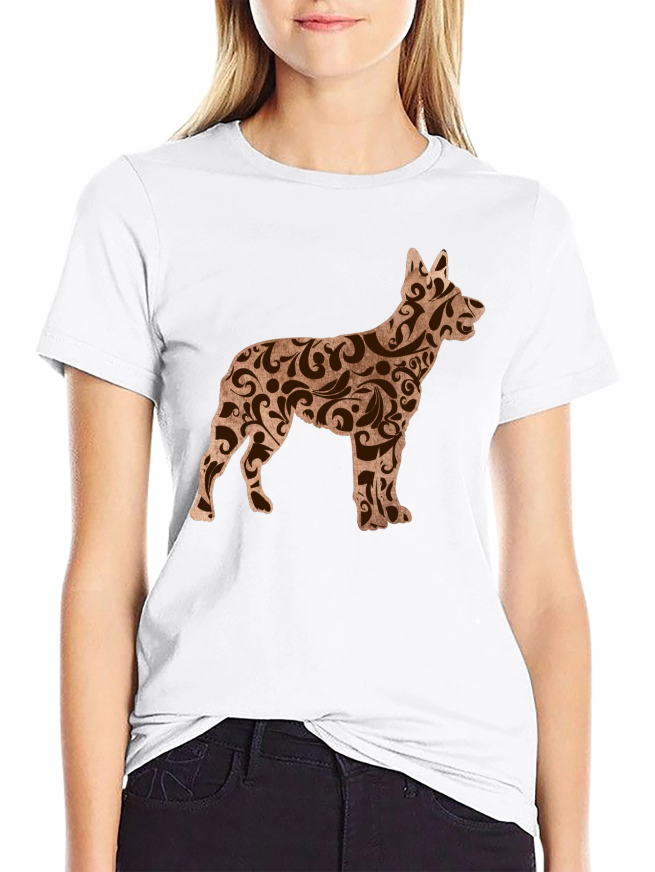 Black Dog Breed Art T-Shirt - Stylish Canine Design view 9