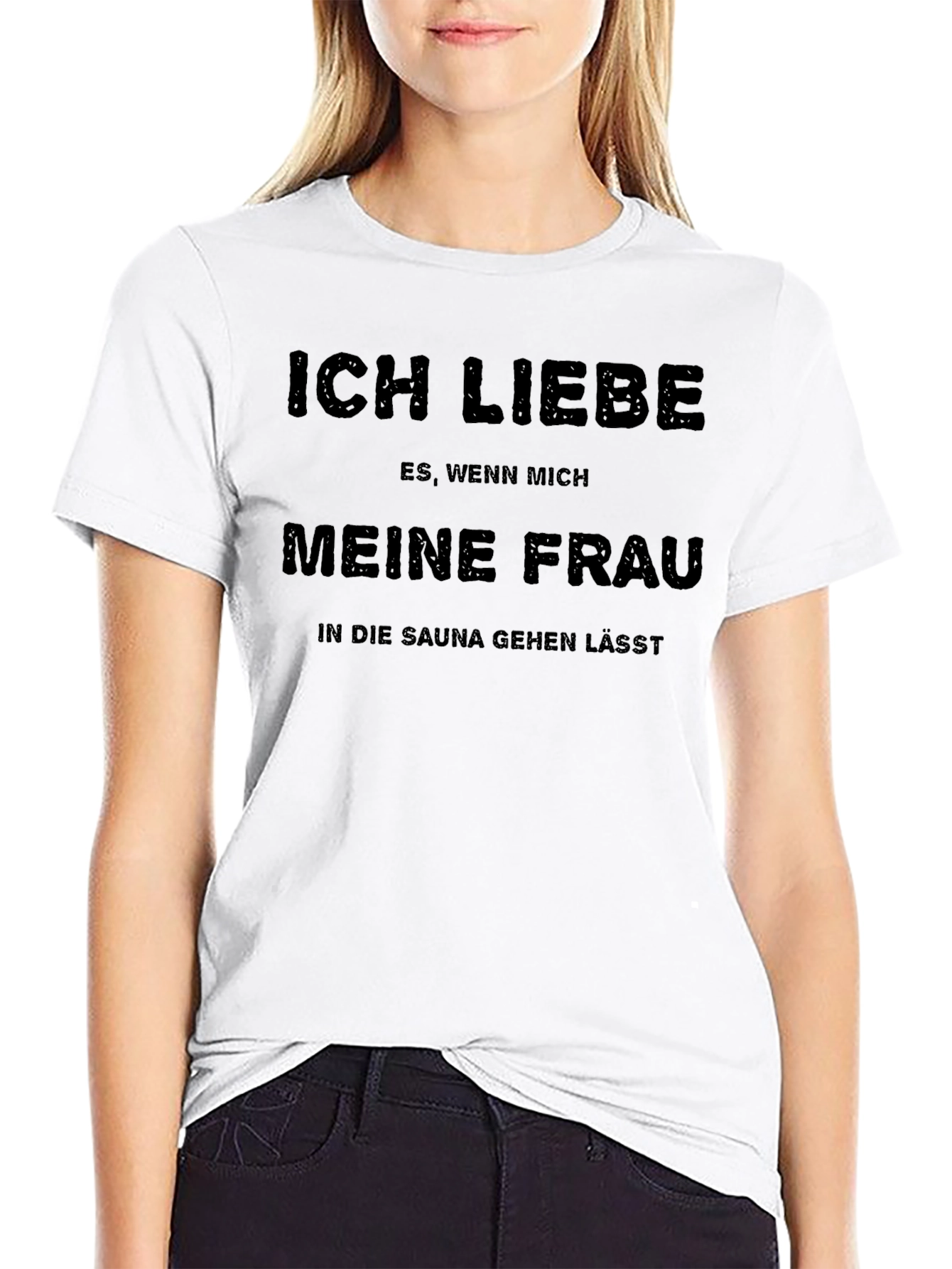Black Ich Liebe Meine Frau Sauna T-Shirt - Black view 9