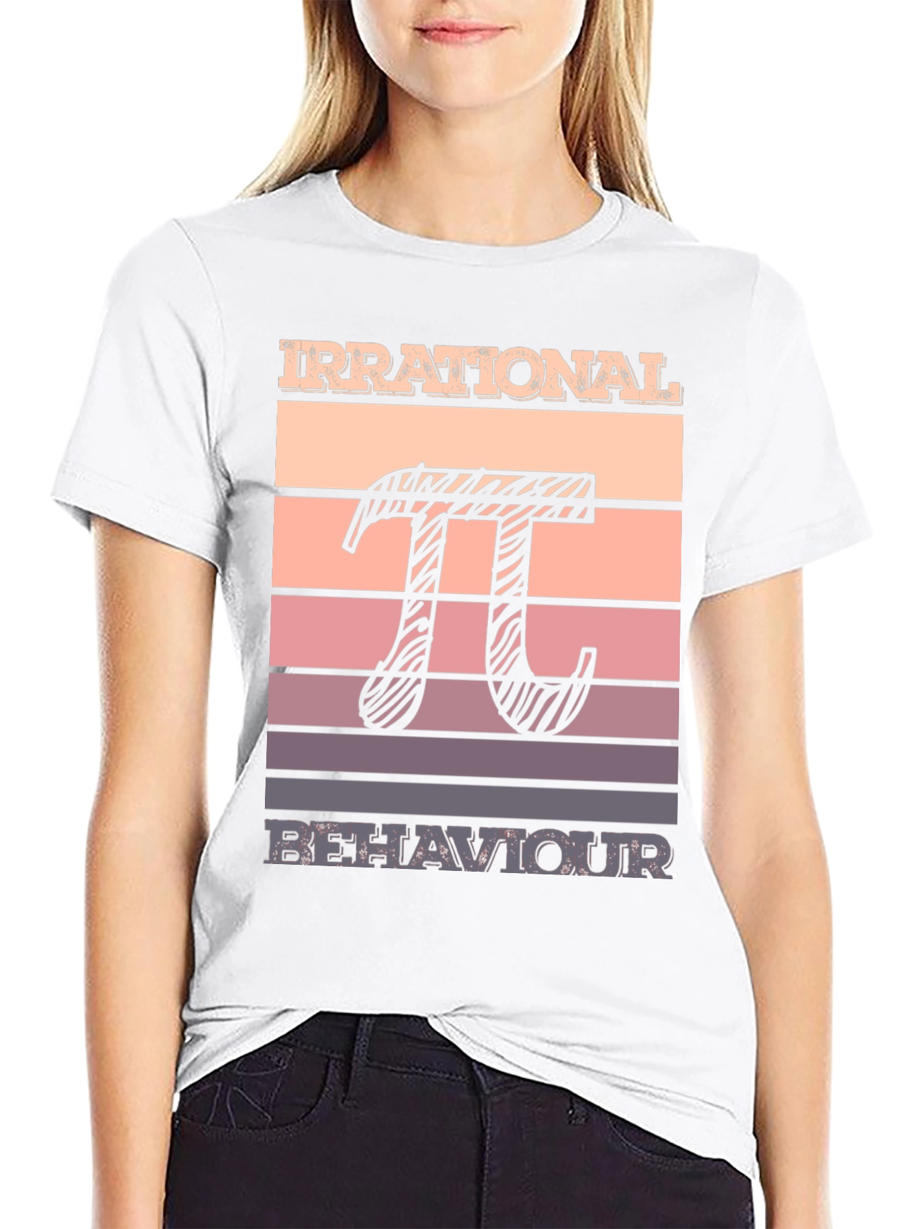 Black Irrational Behaviour T-Shirt - Pi Math Lover Tee view 9