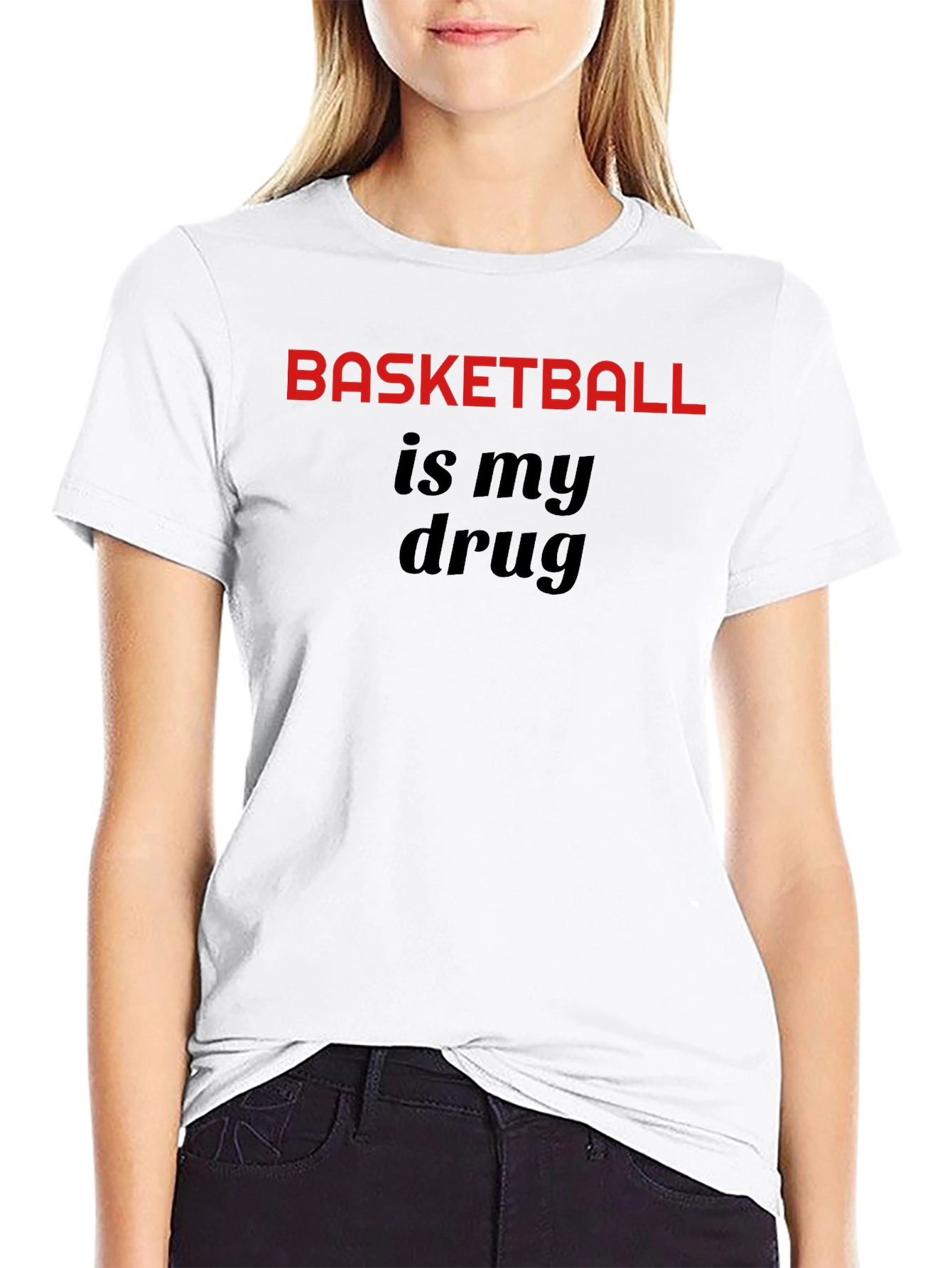 Black Basketball Is My Drug T-Shirt - Sport Fan Tee view 9