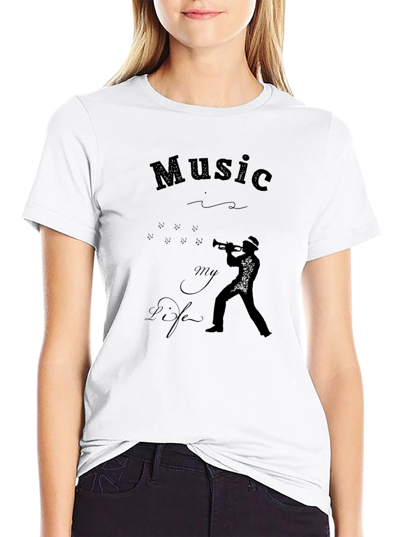 Black Music is My Life Graphic Tee view 9