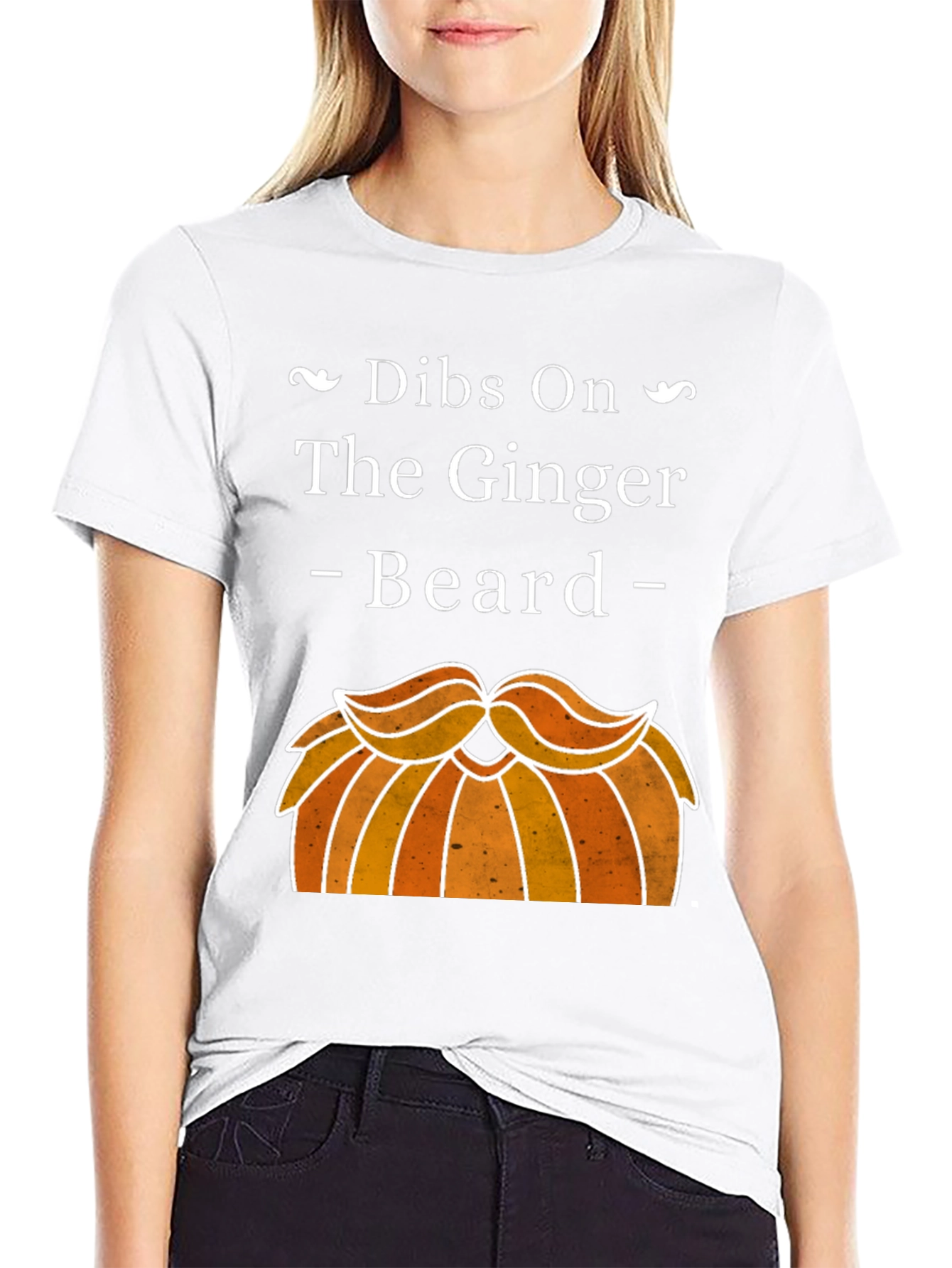 Black Dibs On The Ginger Beard Graphic T-Shirt view 9