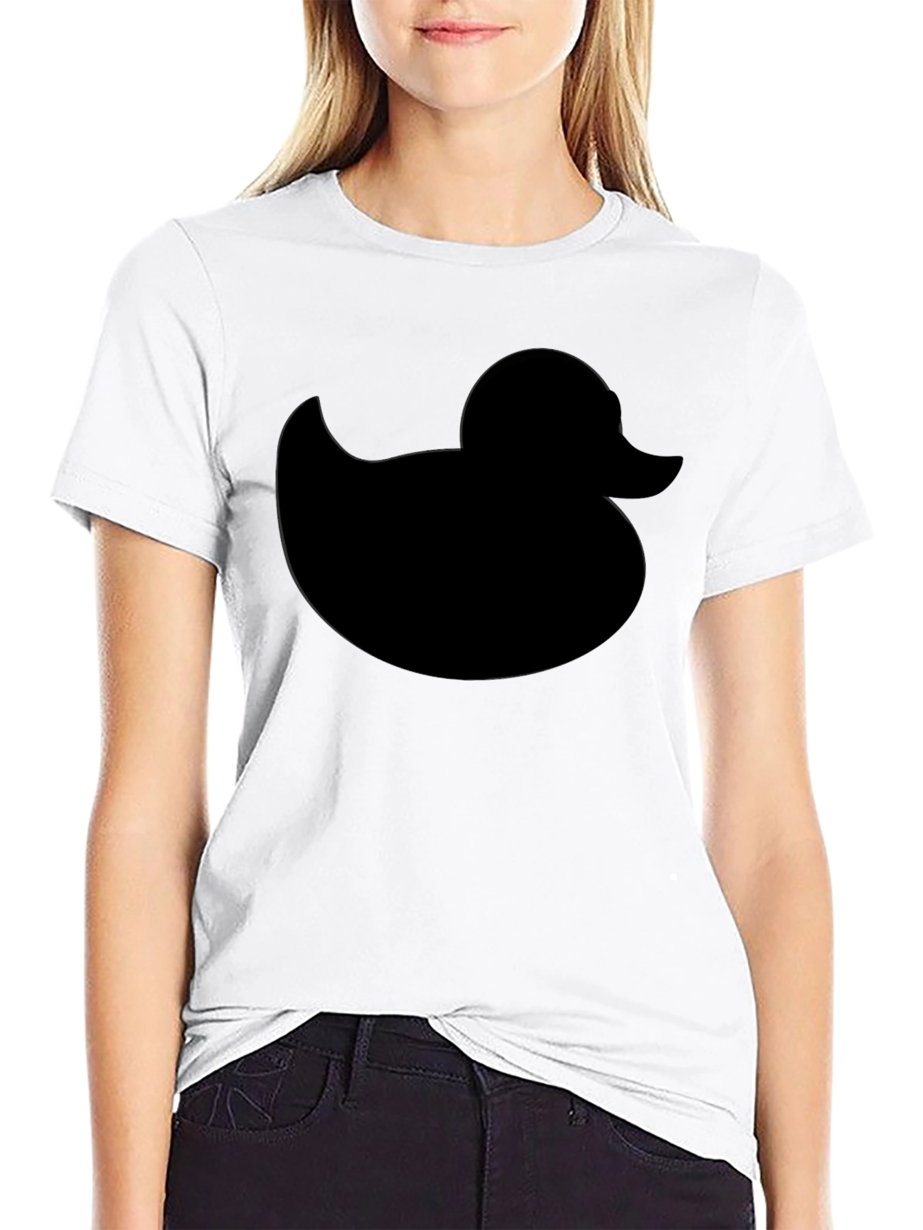 Black Black Rubber Duck Graphic T-Shirt view 9