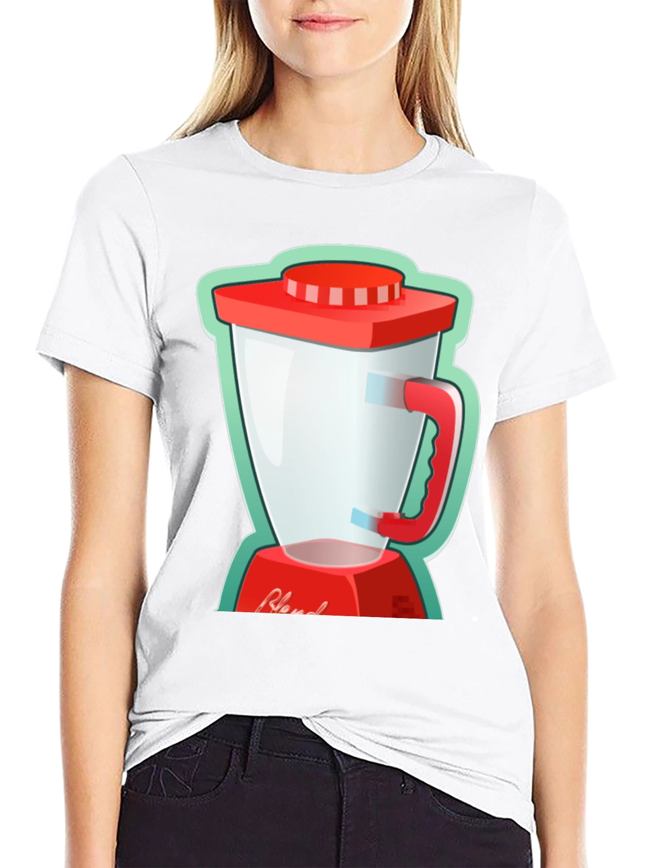 Black Blend Graphic Tee - Black Cotton T-Shirt view 9