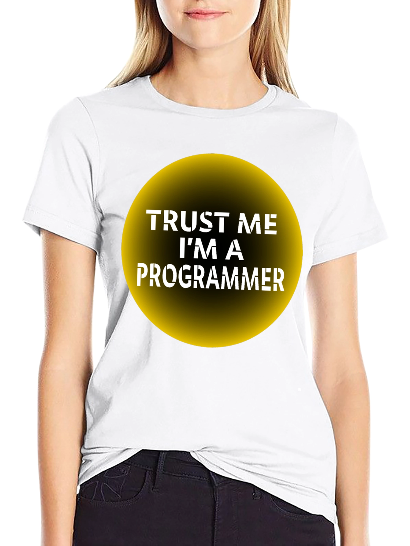 Black Trust Me I'm a Programmer T-Shirt view 9