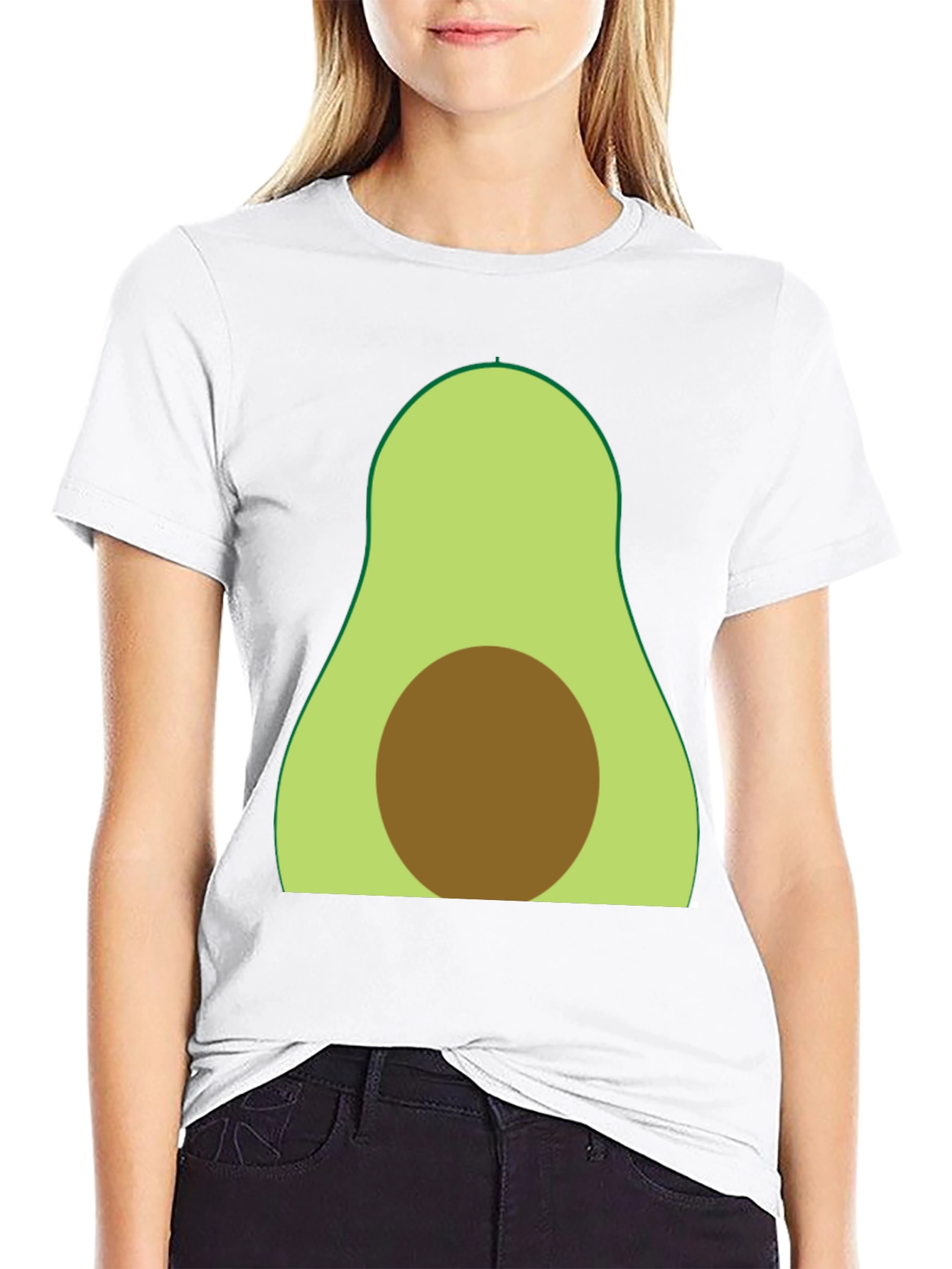Black Avocado Graphic Tee - Soft Cotton Blend view 9