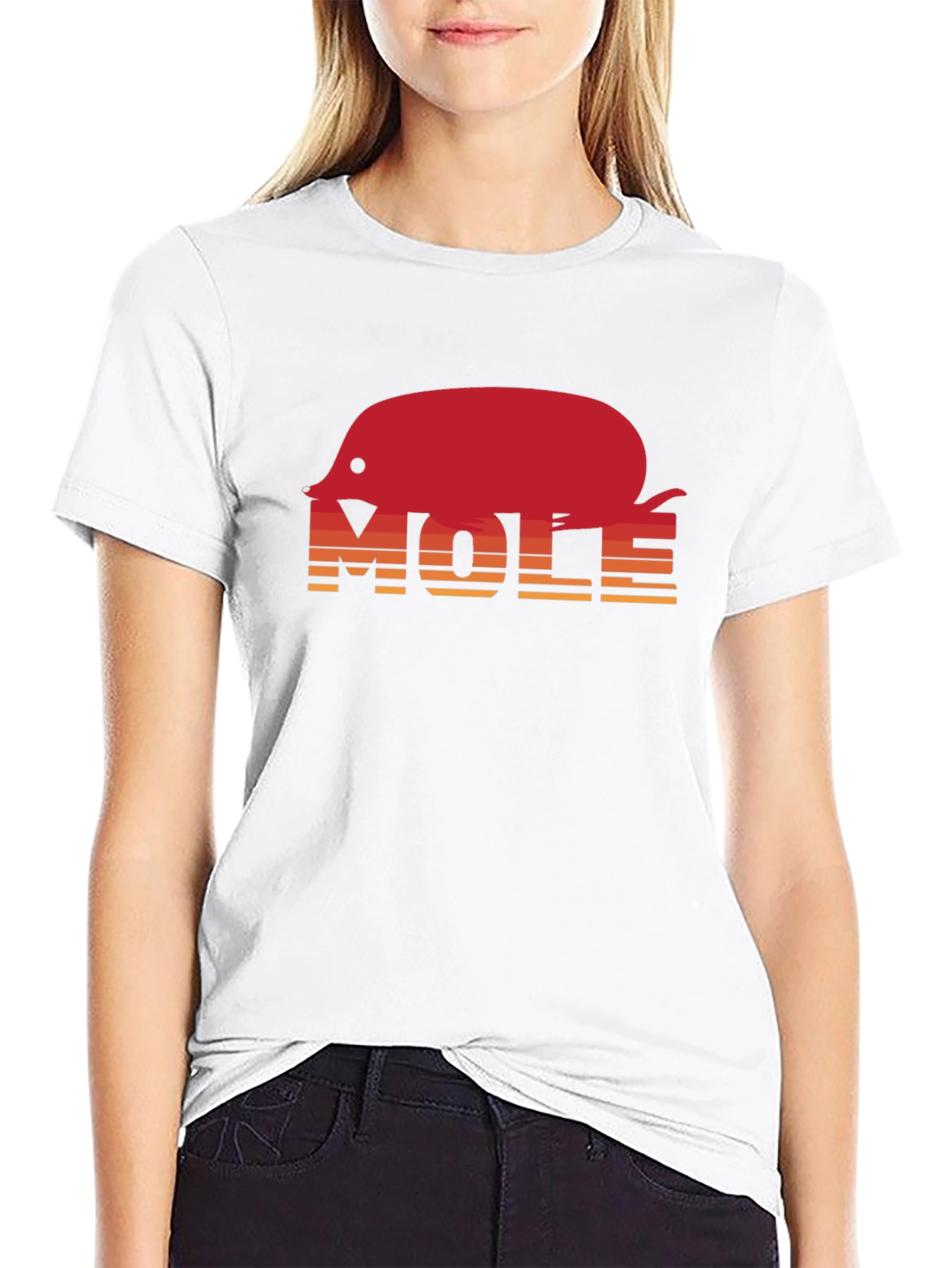 Black Mole Graphic Tee - Retro Style view 9