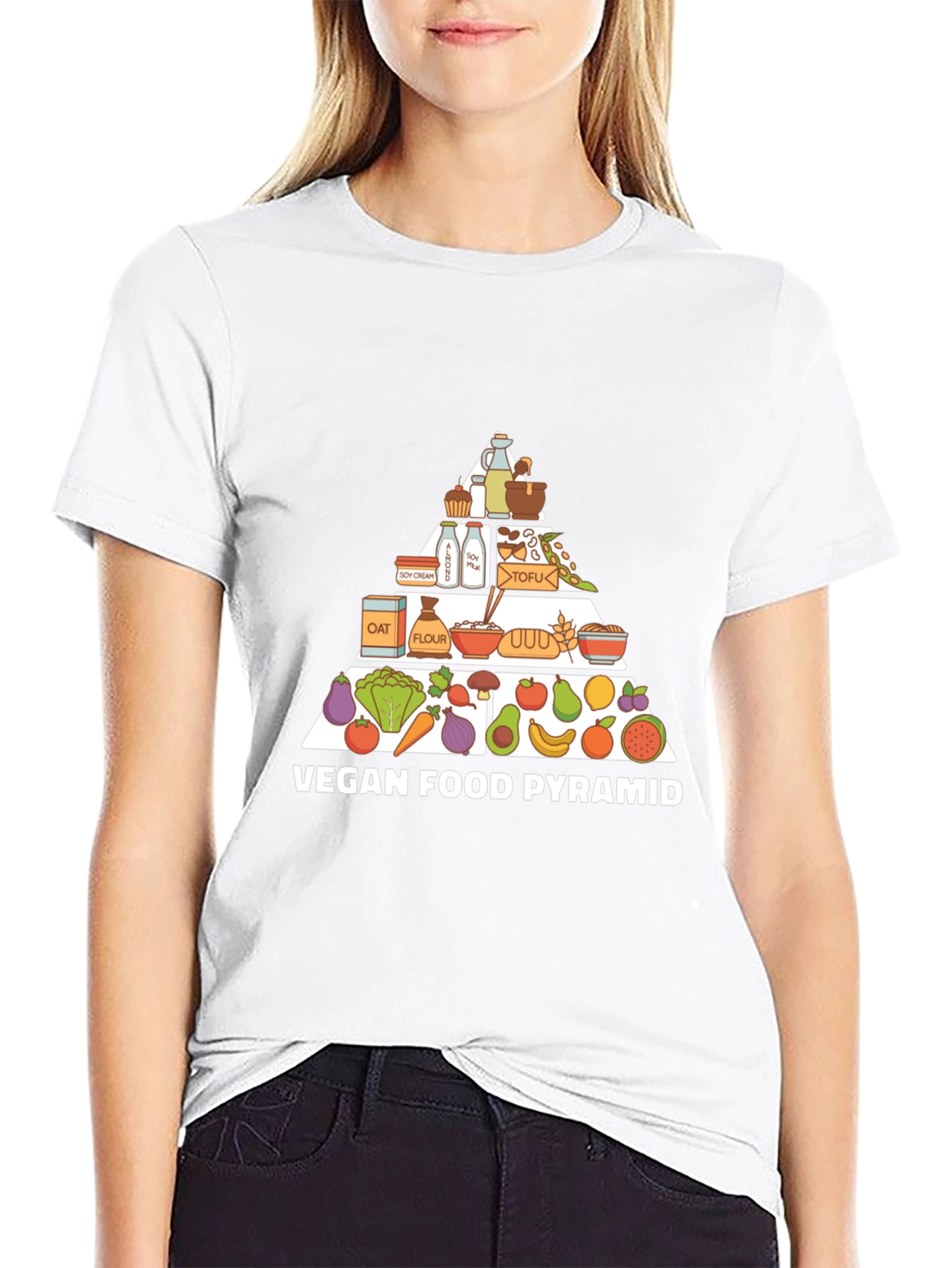 Vegan Food Pyramid T-Shirt - 9