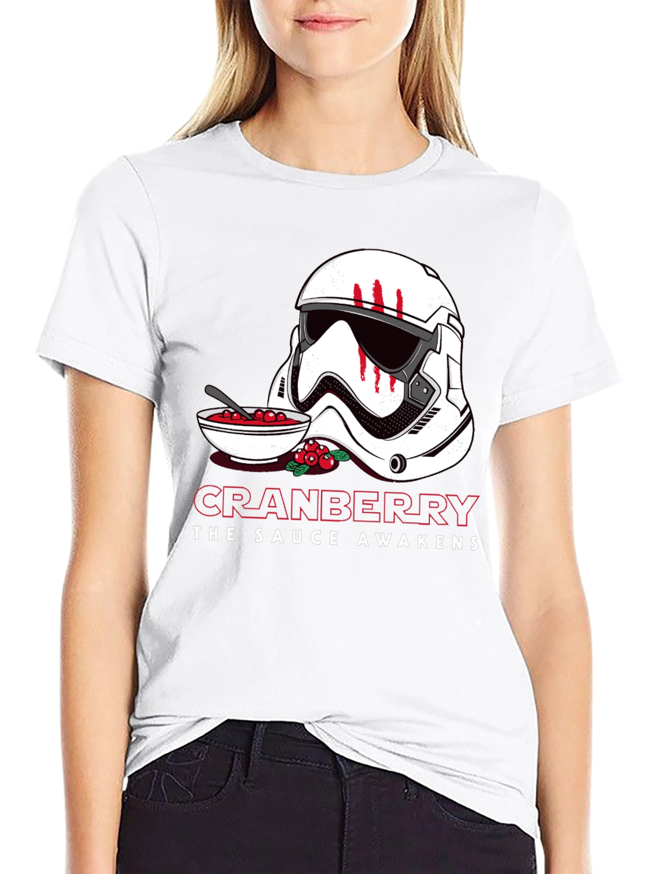 Black Cranberry The Sauce Awakens T-Shirt view 9