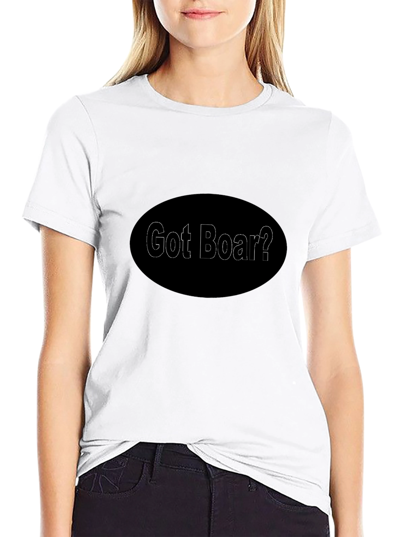 Black Got Boar? Black Graphic T-Shirt for Men view 9