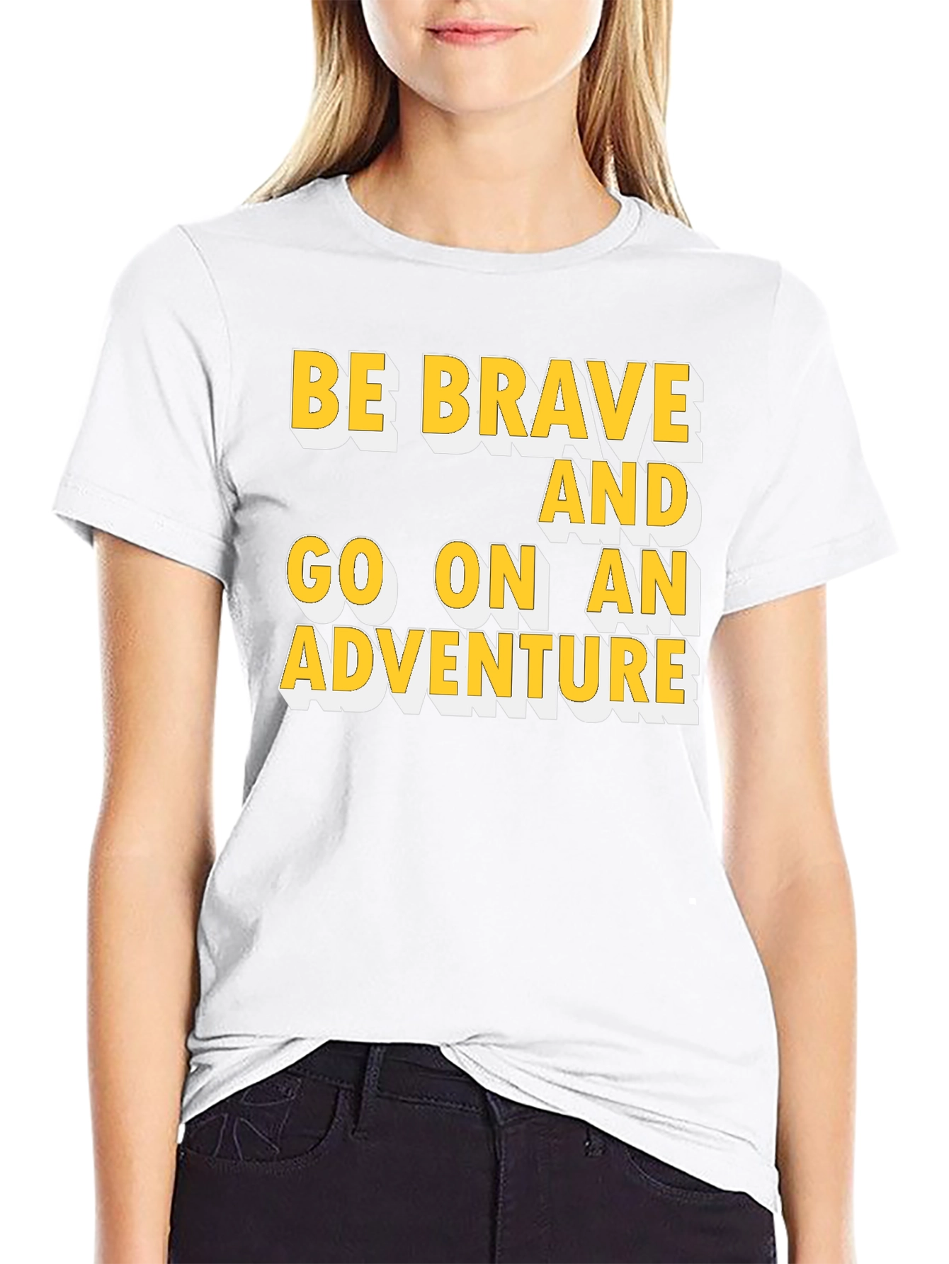 Black Be Brave Adventure Graphic Tee view 9