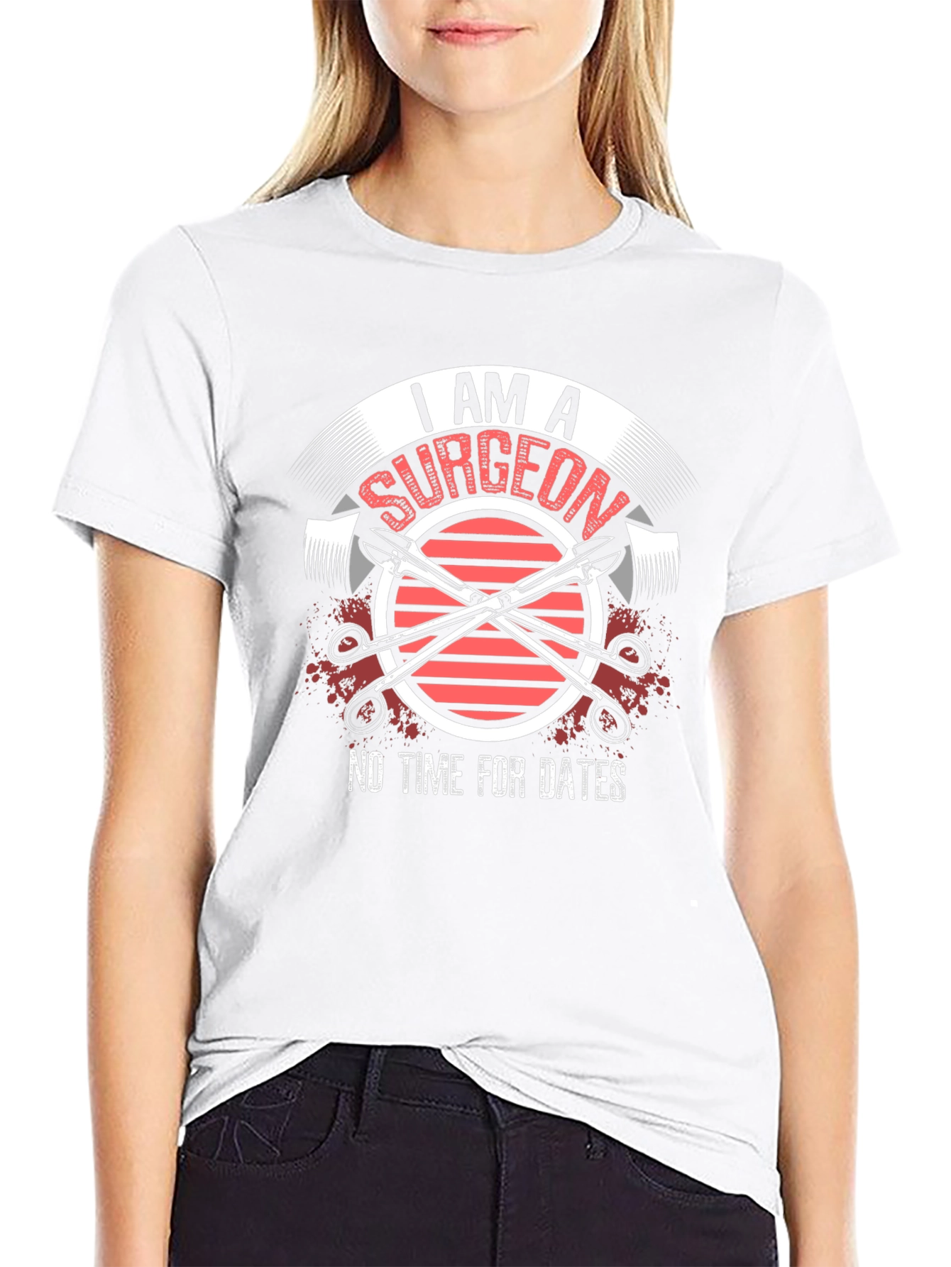 Black I Am A Surgeon Graphic T-Shirt view 9