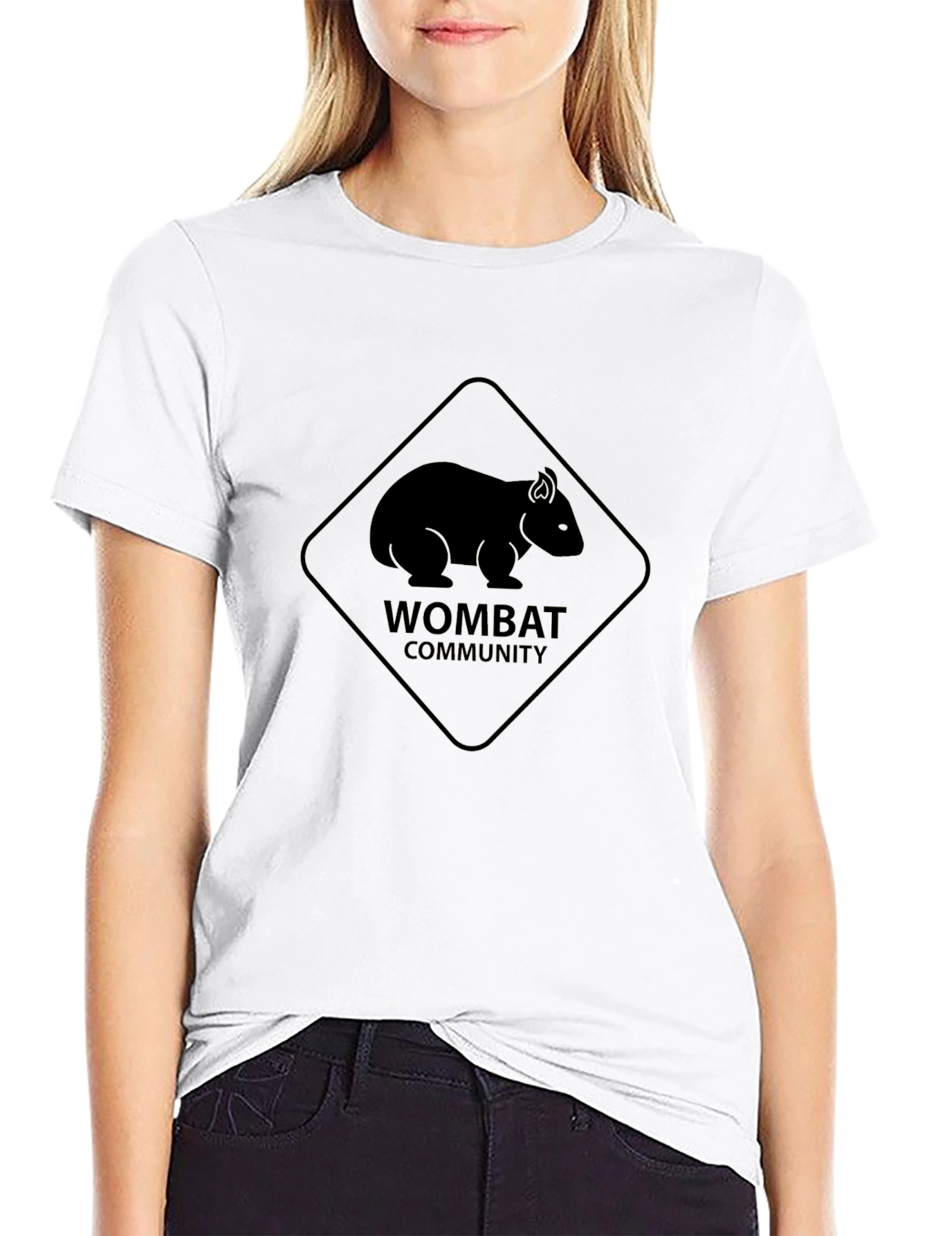 Black Wombat Community Black T-Shirt view 9
