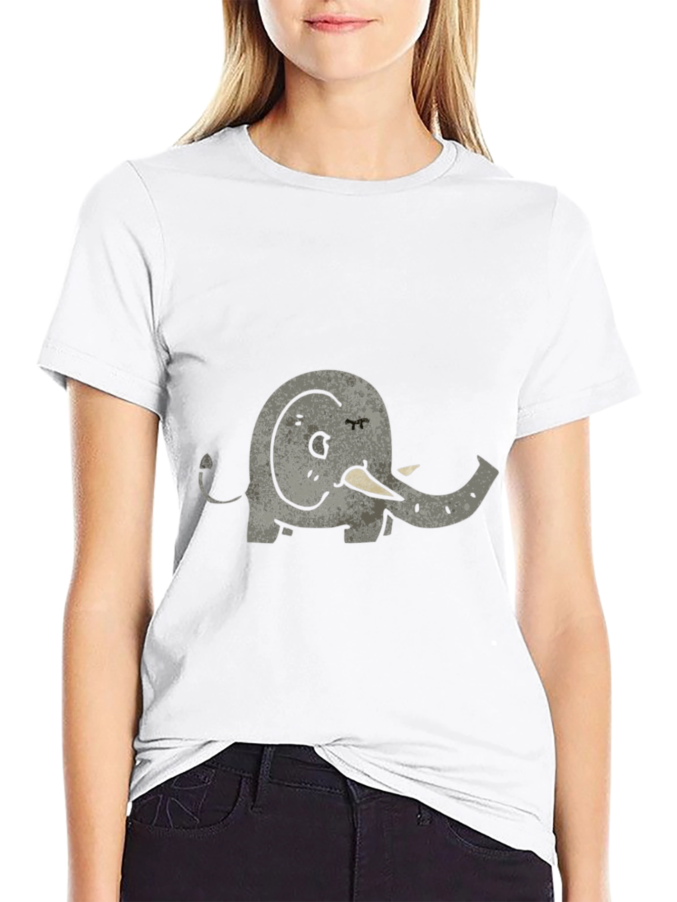 Black Elephant Graphic T-Shirt - Unisex Casual Tee view 9