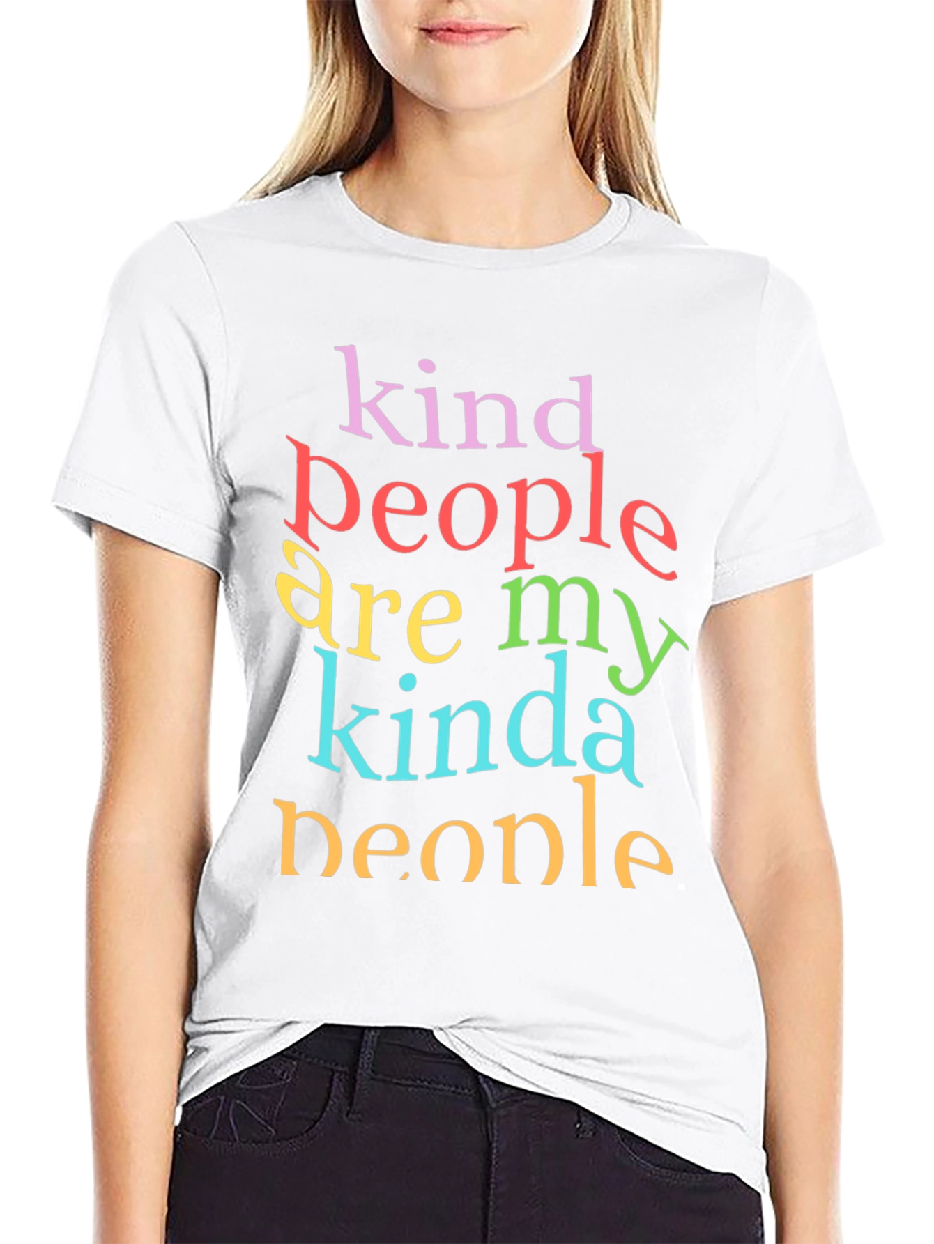 Black Kind People Are My Kinda People T-Shirt view 9