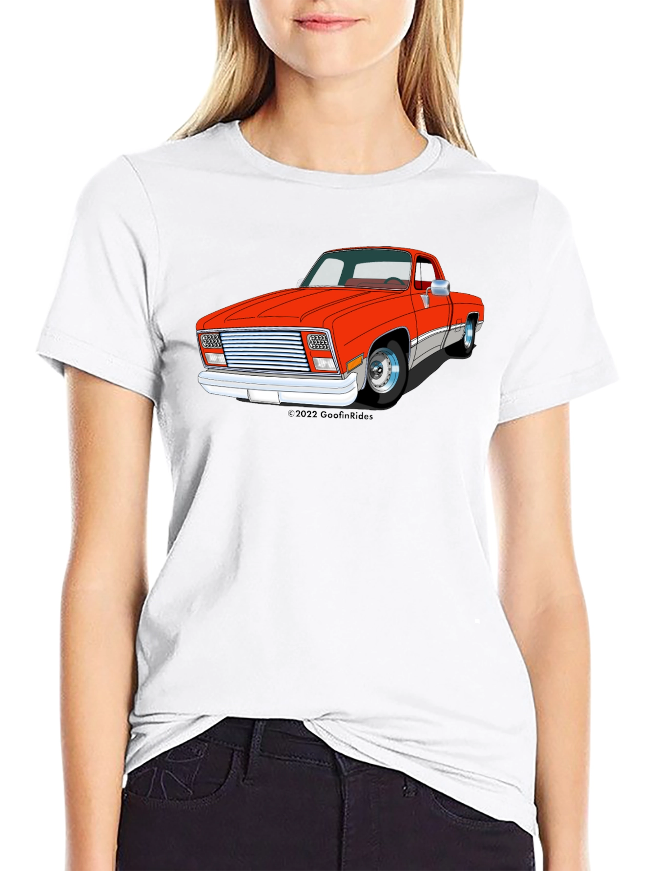 Black Classic Truck Graphic Tee - Men's Black T-Shirt view 9