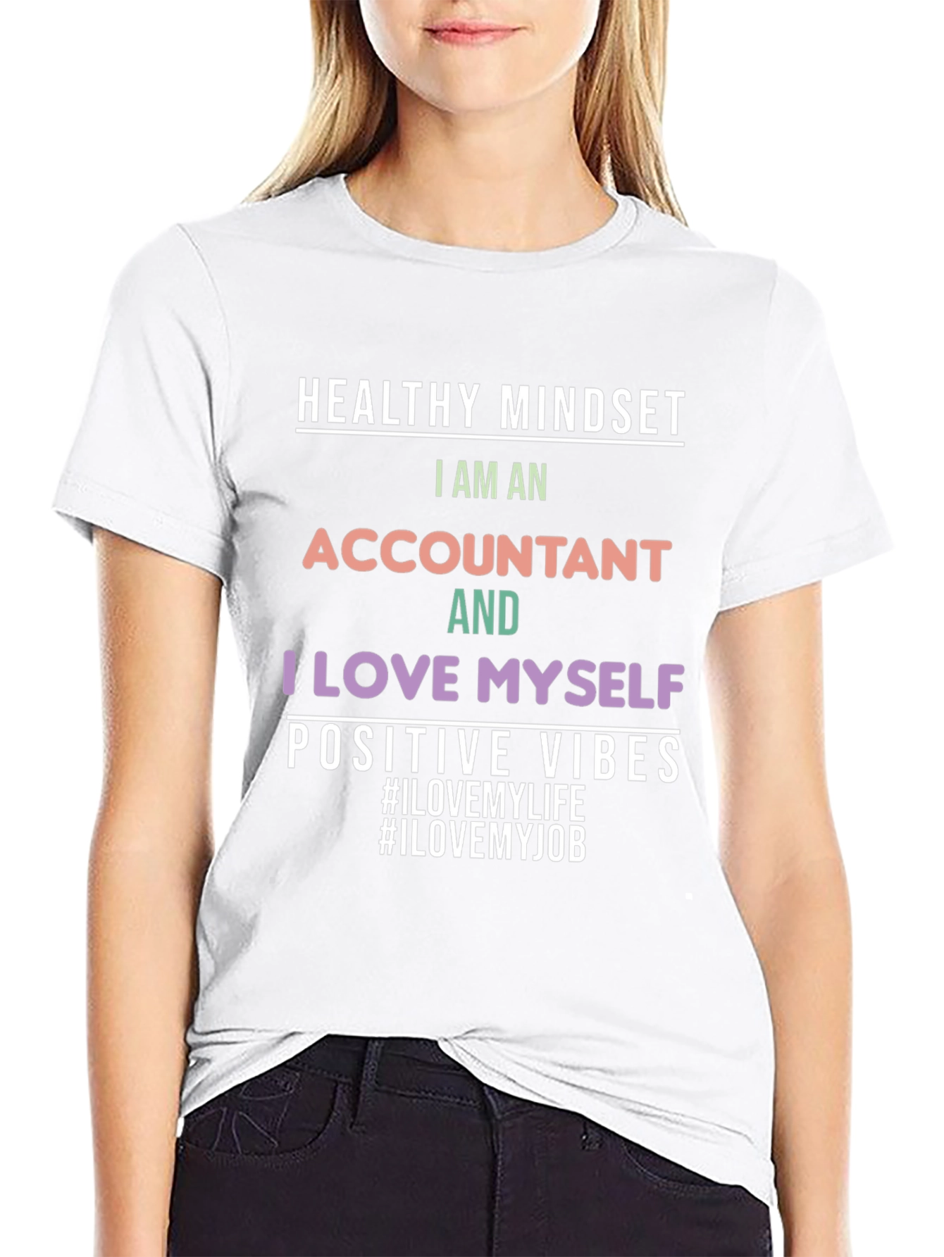 Black Accountant Pride Black T-Shirt view 9