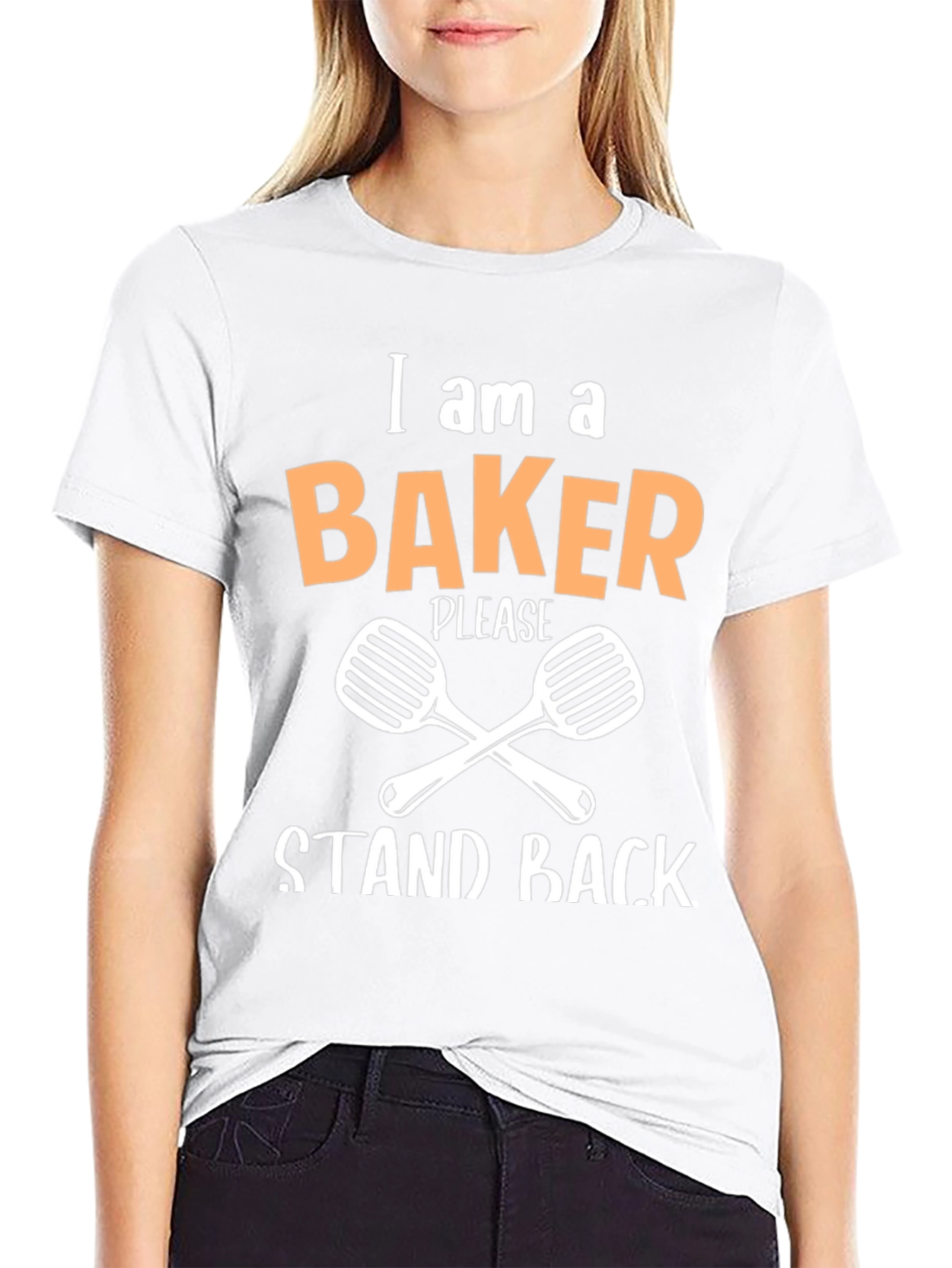 Black I am a Baker T-Shirt - Stand Back - Funny Baking Tee view 9