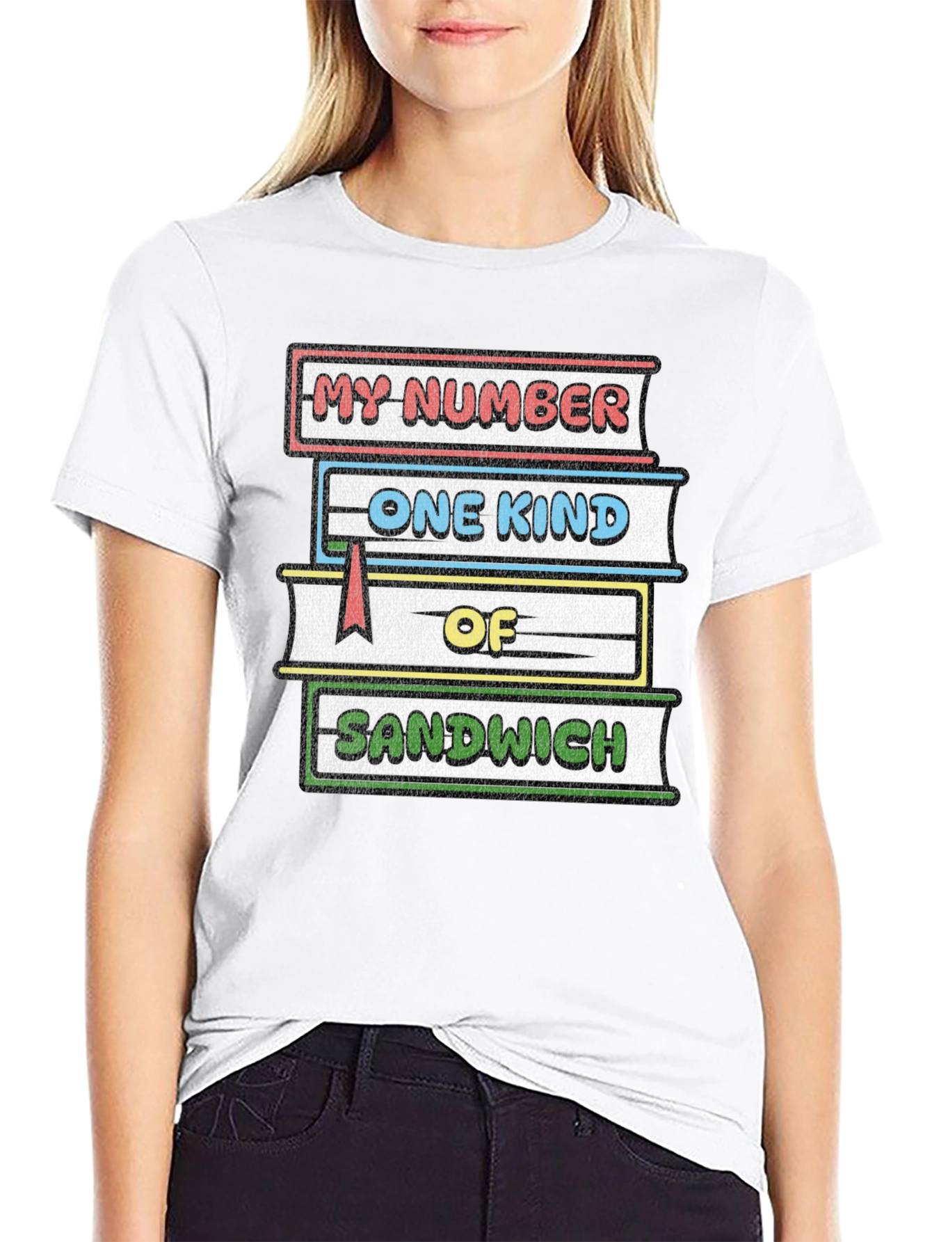 Black My Number One Kind of Sandwich T-Shirt view 9