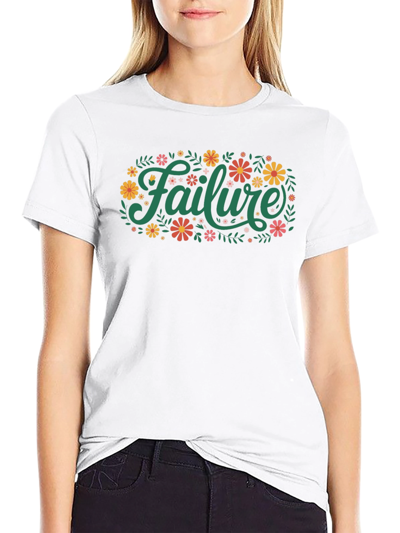 Black Failure Floral Graphic T-Shirt view 9