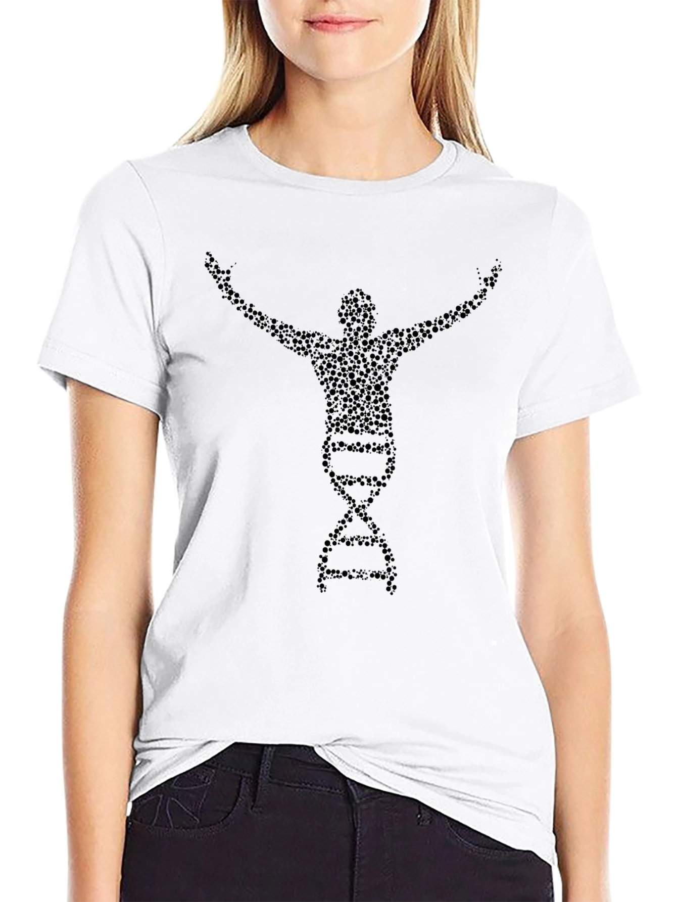 Black DNA Man T-Shirt - Stylish & Unique Design view 9