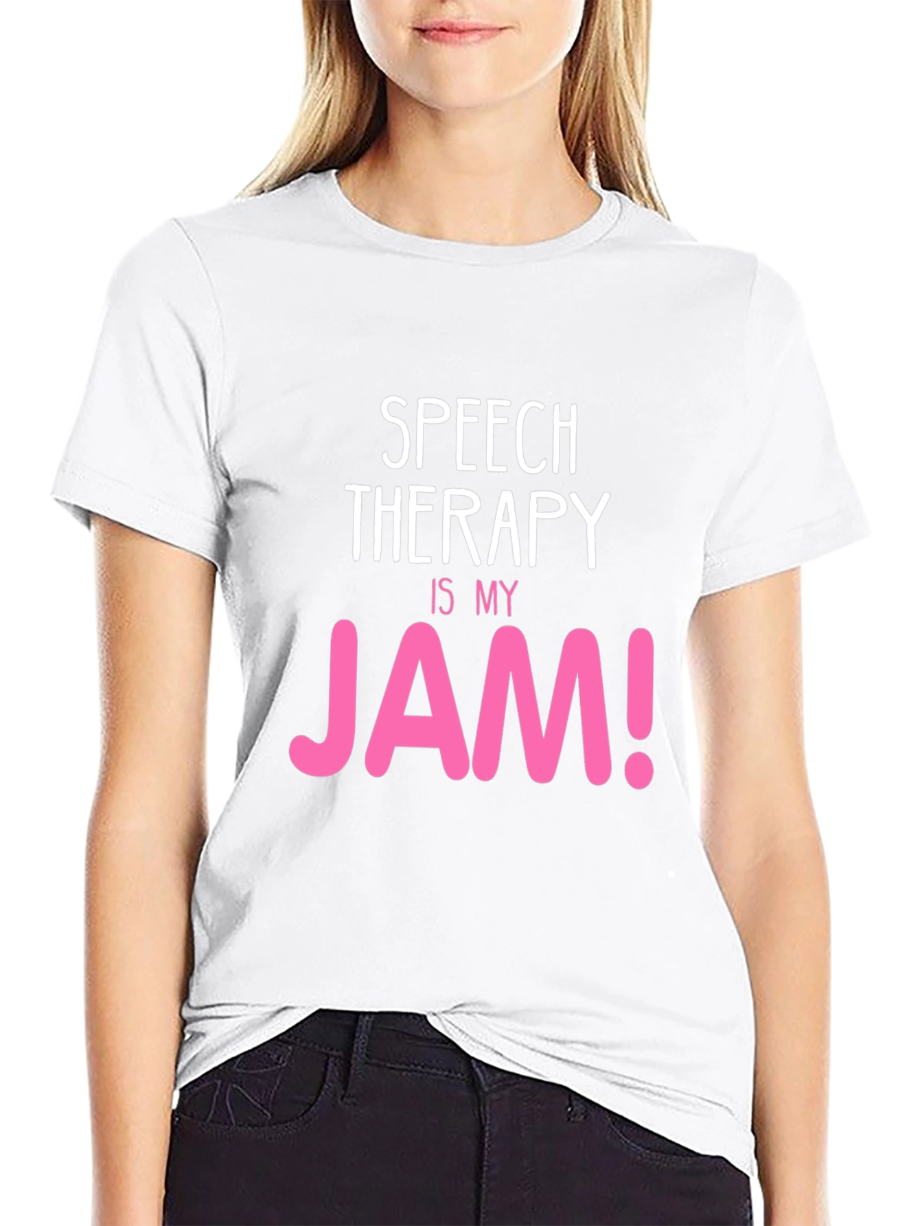 Black Speech Therapy JAM! T-Shirt view 9