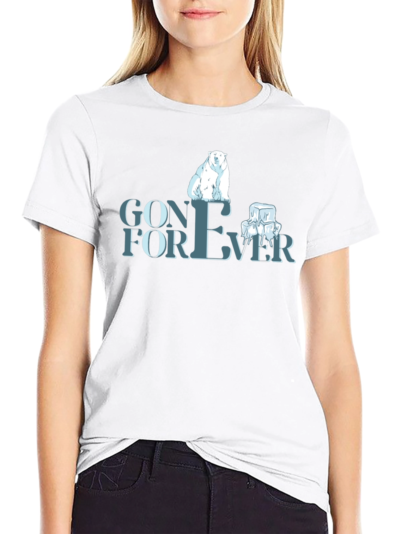 Black Gone Forever Graphic T-Shirt view 9
