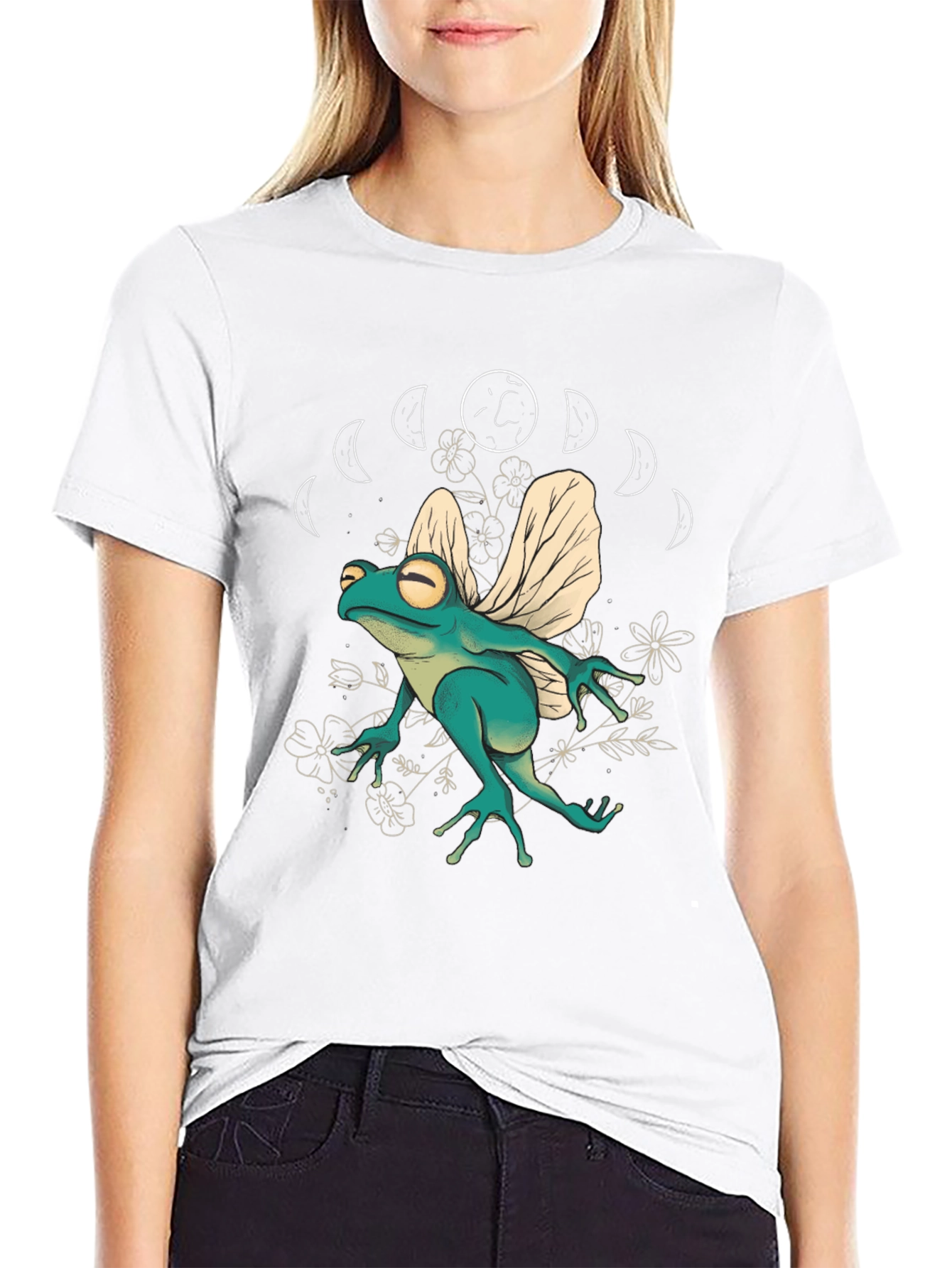 Black Frog with Wings T-Shirt view 9