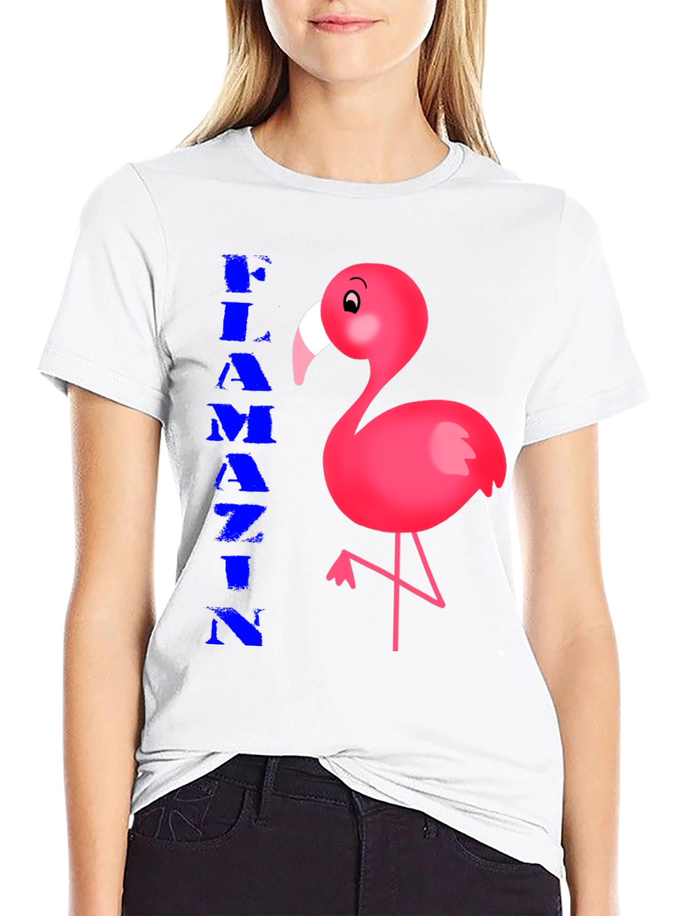 Black Flamin' Flamingo Graphic Tee - Stylish Cotton Comfort view 9