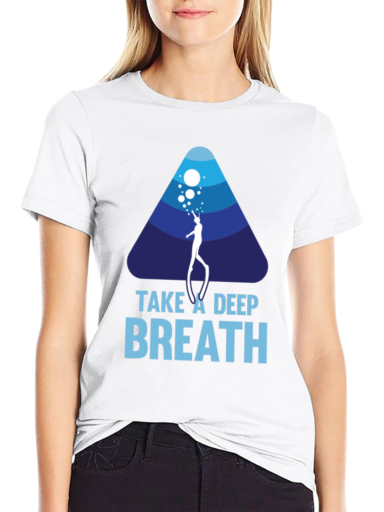 Black Take A Deep Breath Scuba Diving T-Shirt view 9