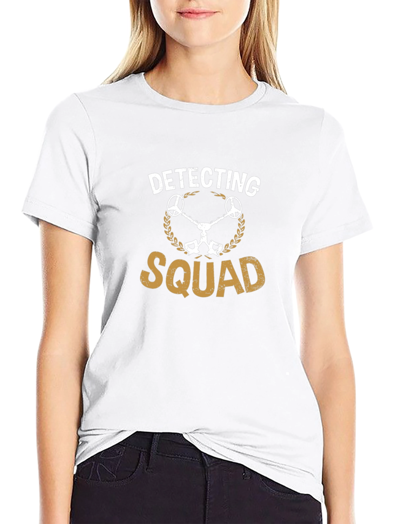 Black Detecting Squad T-Shirt - Metal Detecting Enthusiast view 9