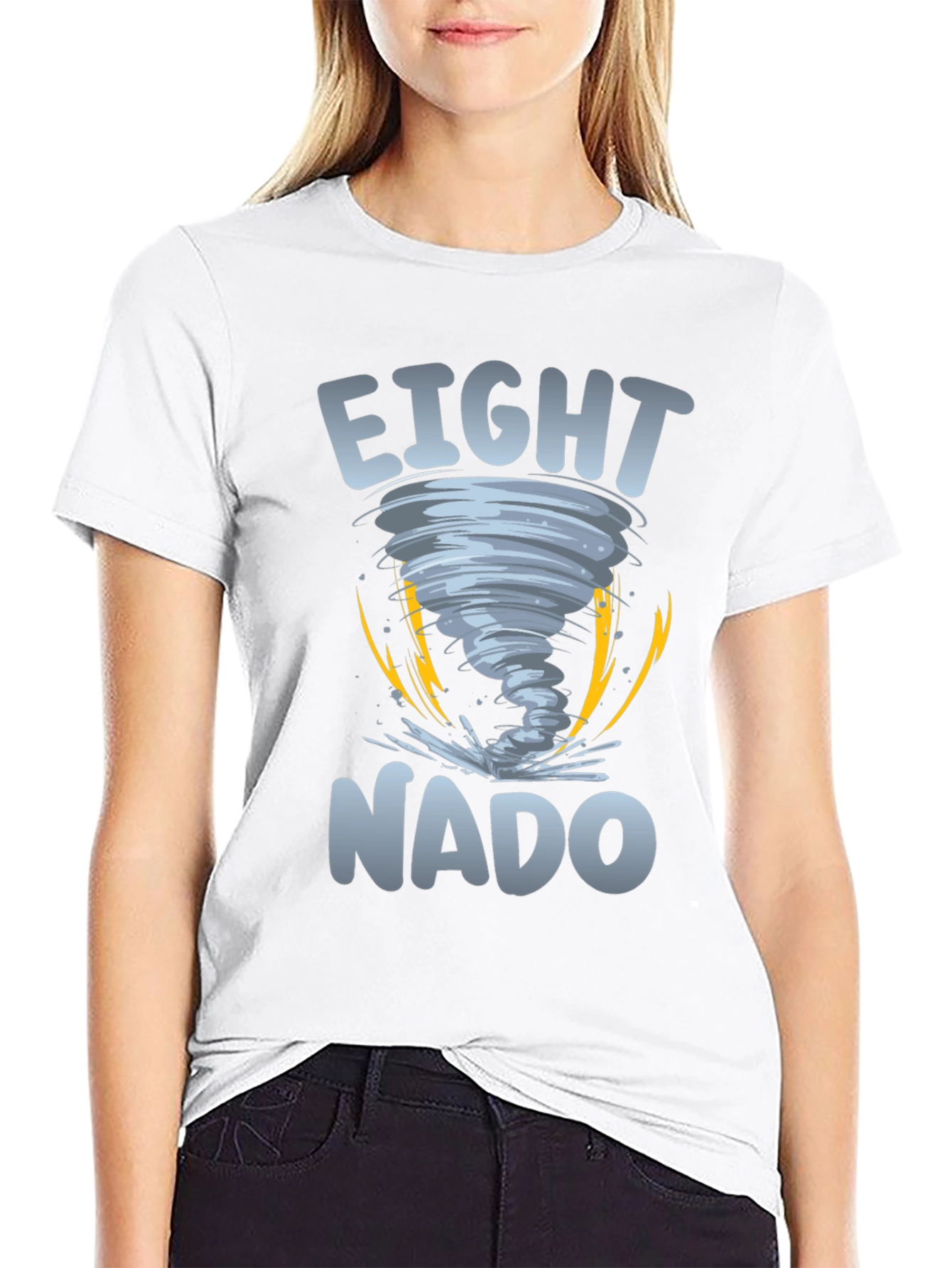 Black Eight-Nado Graphic Tee view 9