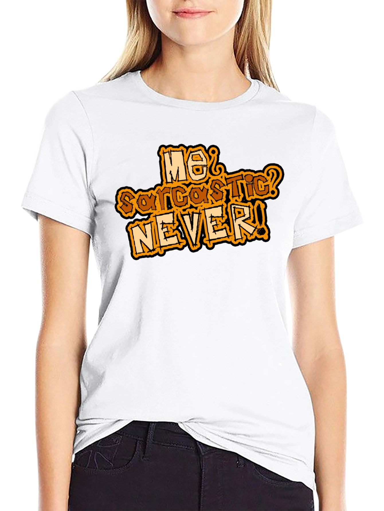 Black Funny Sarcastic Humor Graphic Tee view 9