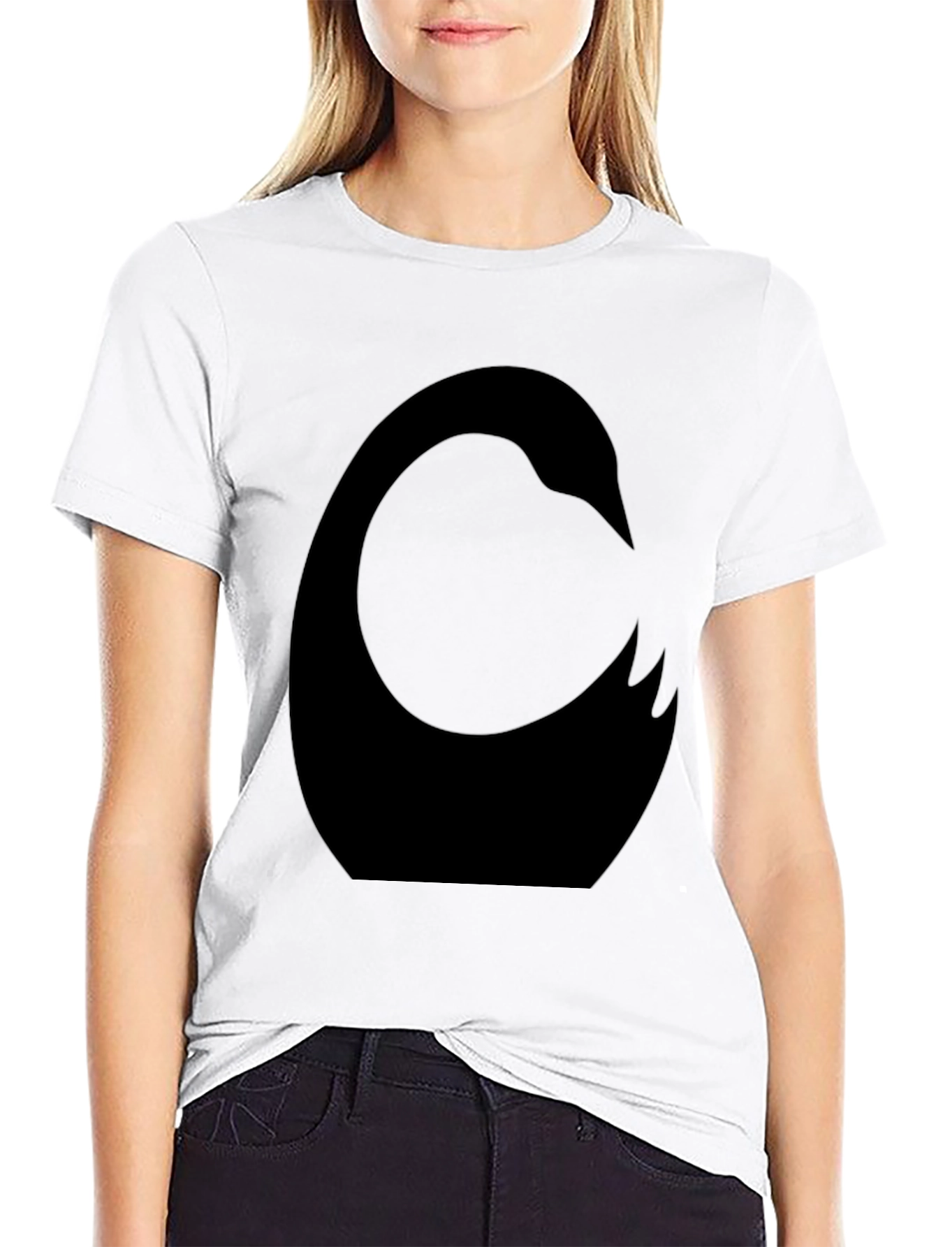 Black Black Swan Graphic T-Shirt - Unique Design view 9