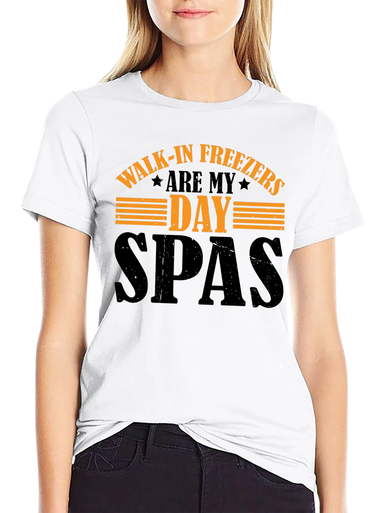 Black Walk-in Freezers Are My Day SPAs T-Shirt view 9