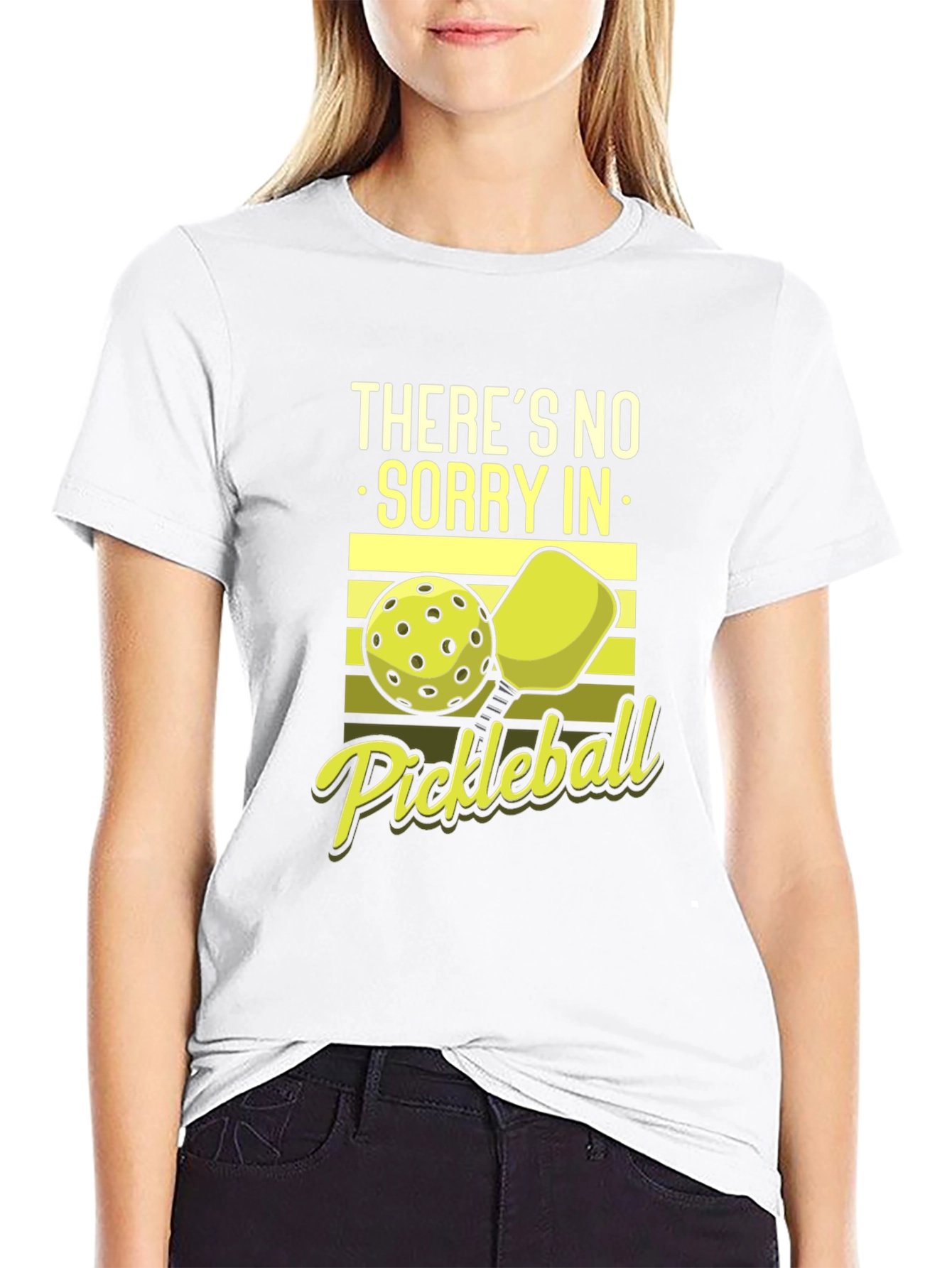 Black Pickleball T-Shirt - Funny Sports Tee view 9
