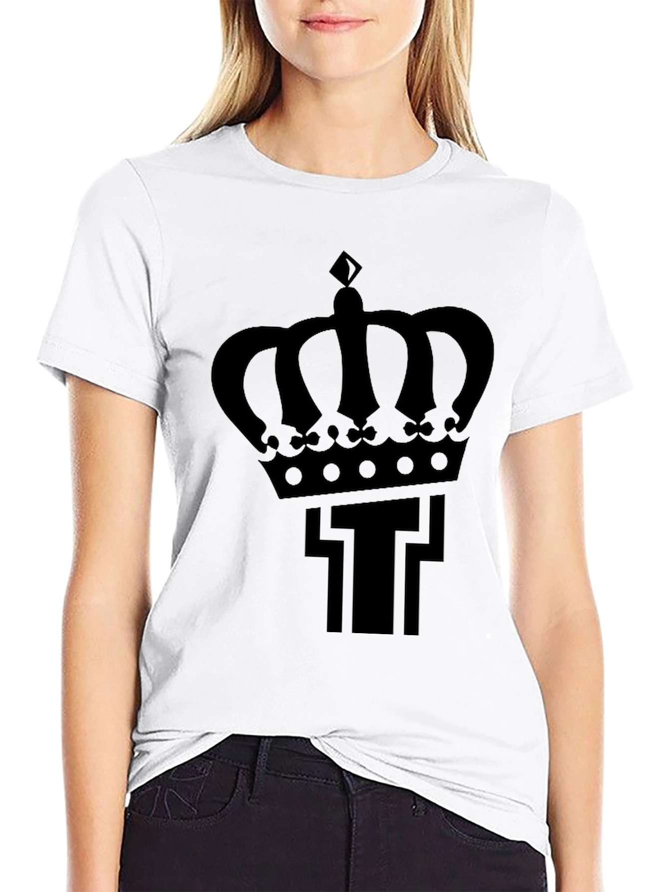 Black Crown T Black Graphic Tee view 9