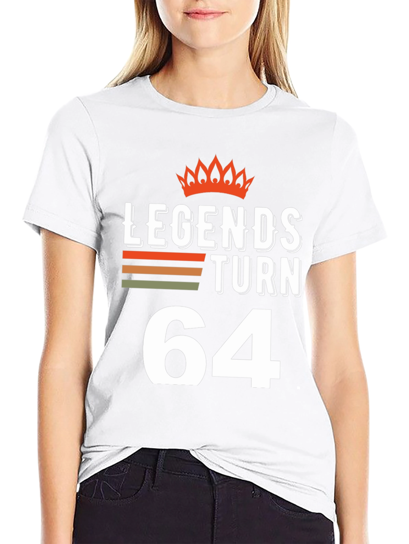 Black Legends Turn 64 T-Shirt - Birthday Gift view 9