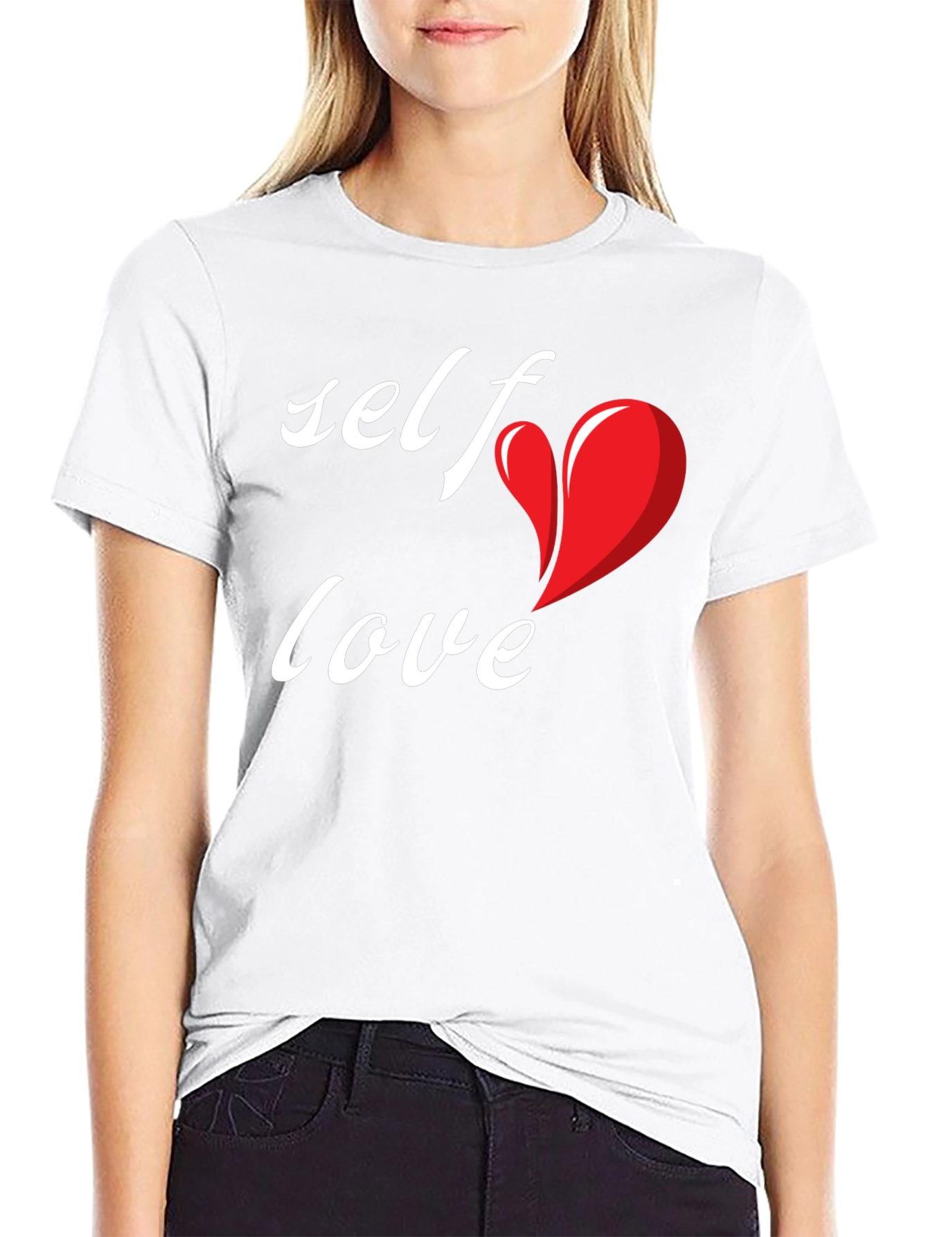 Black Self Love Black Graphic Tee - Express Yourself view 9